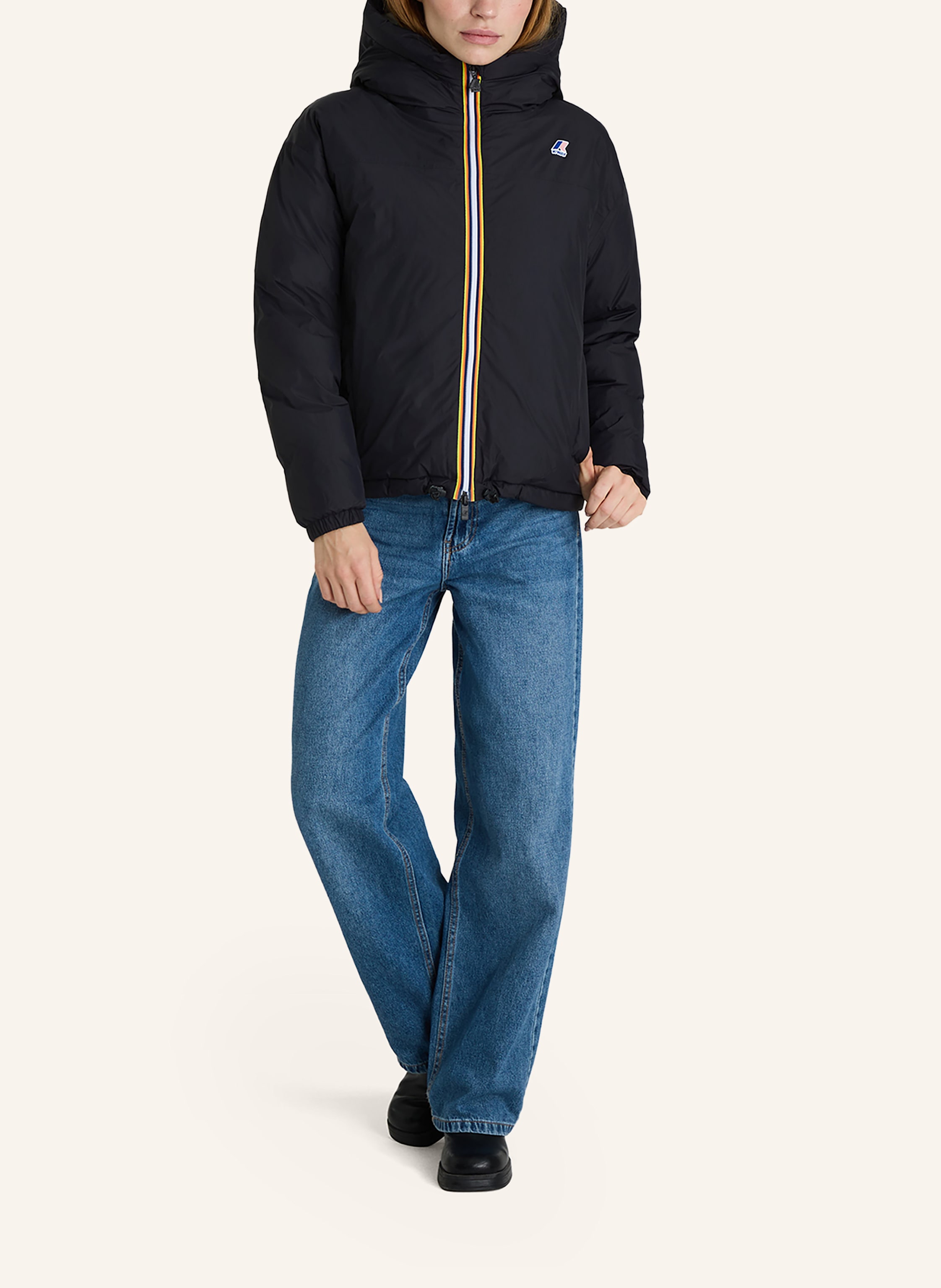 Thumbnail - K-Way Winterjacke Le Vrai 4.0 Albine Heavy Warm schwarz