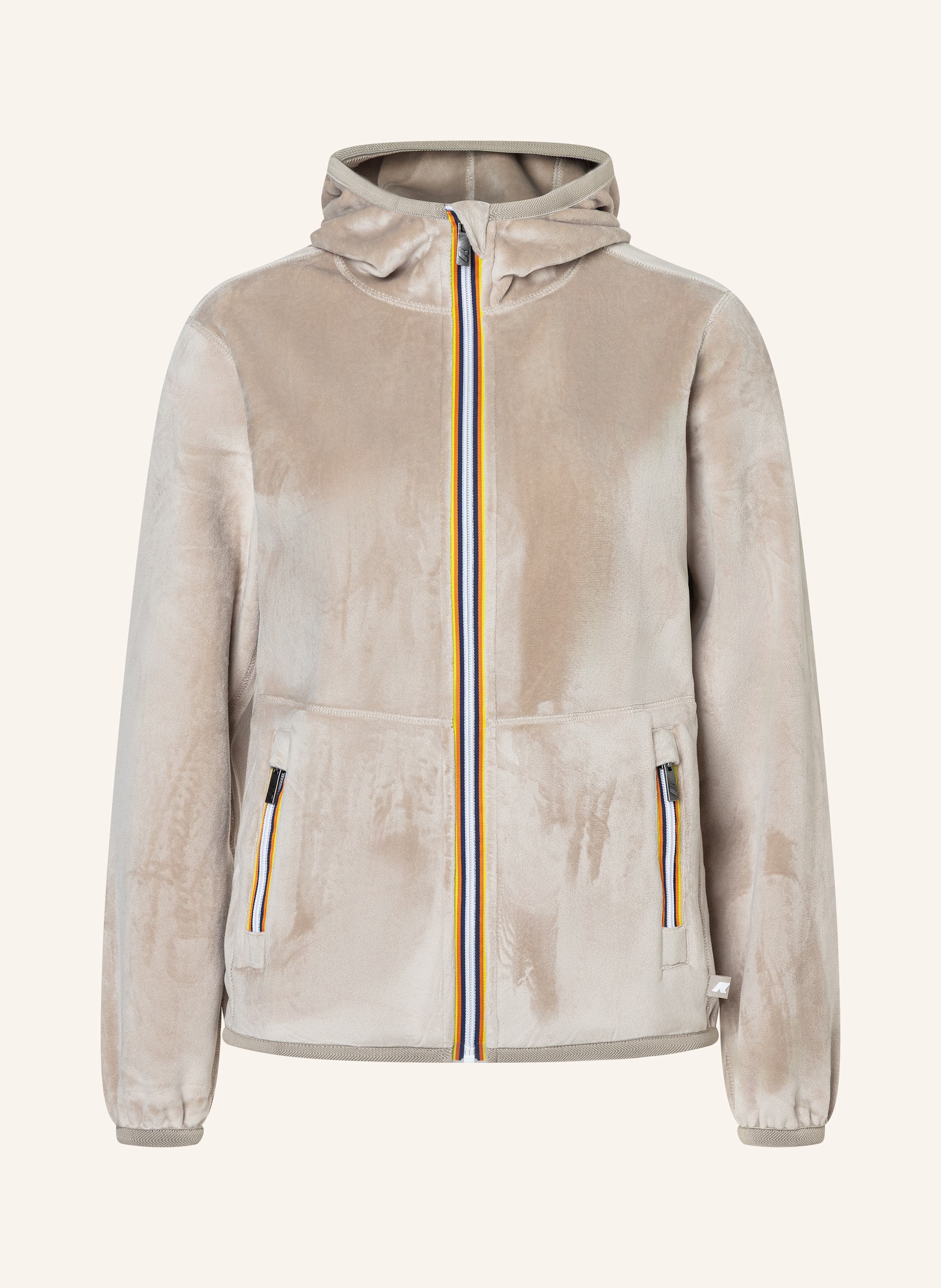 Thumbnail - K-Way Winterjacke Linn Velour Polar Double Zum Wenden beige