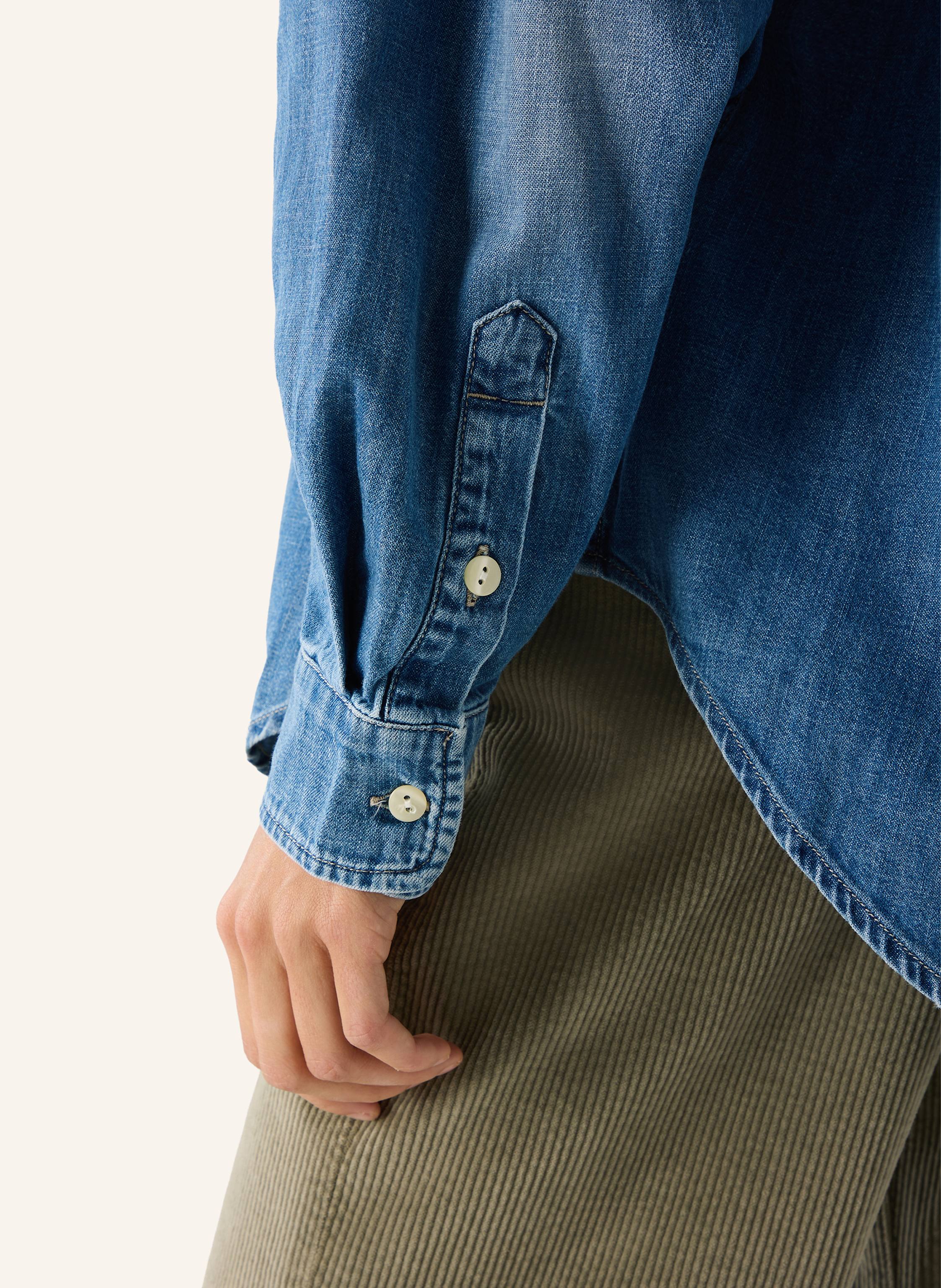 Thumbnail - The.Nim Standard Hemd Woman L/S Overshirt blau