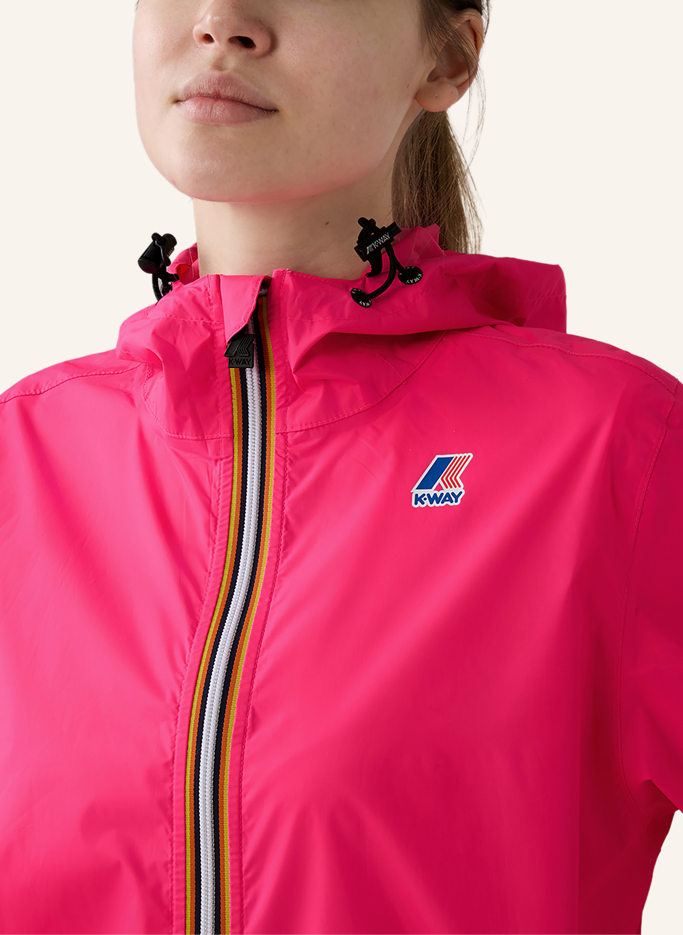Thumbnail - K-Way Funktionsjacke Le Vrai 4.0 Claude Fluo pink