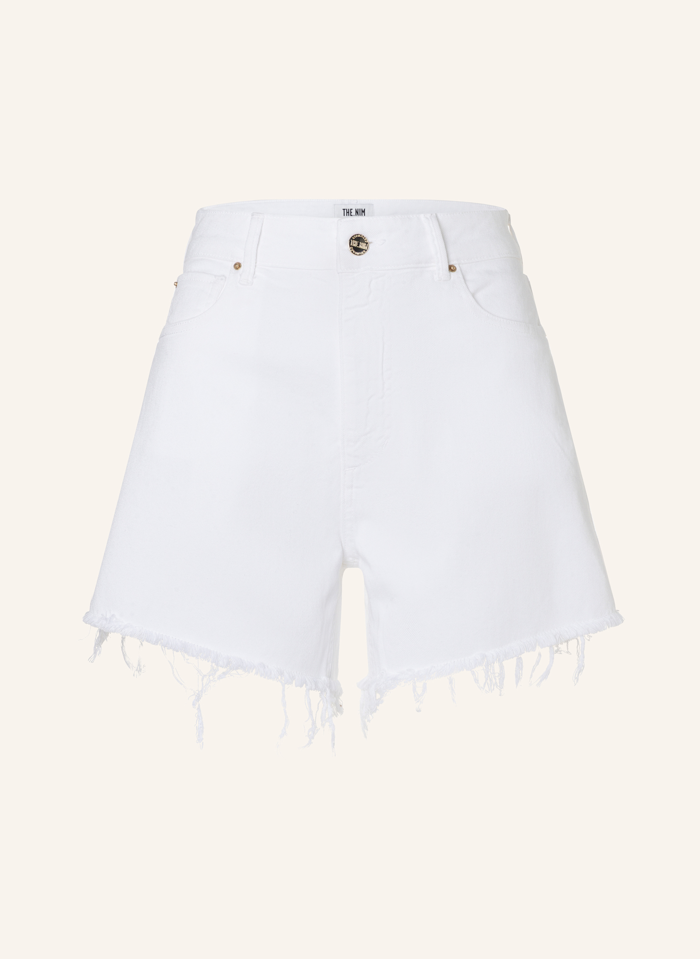 The.Nim Standard Short Woman Bull Denim Shorts weiss