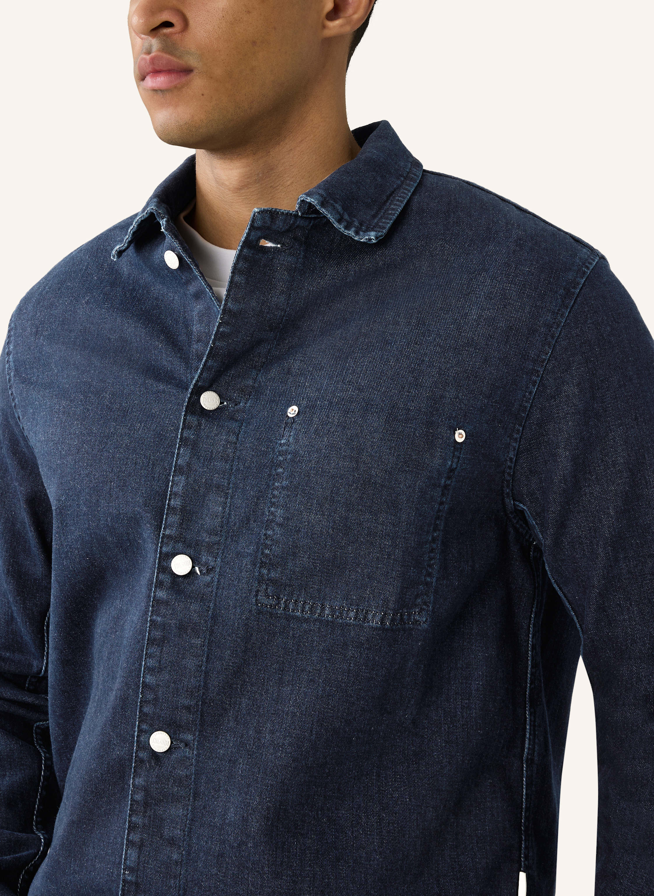 Thumbnail - The.Nim Standard Overshirt Man Overshirt 9oz grau