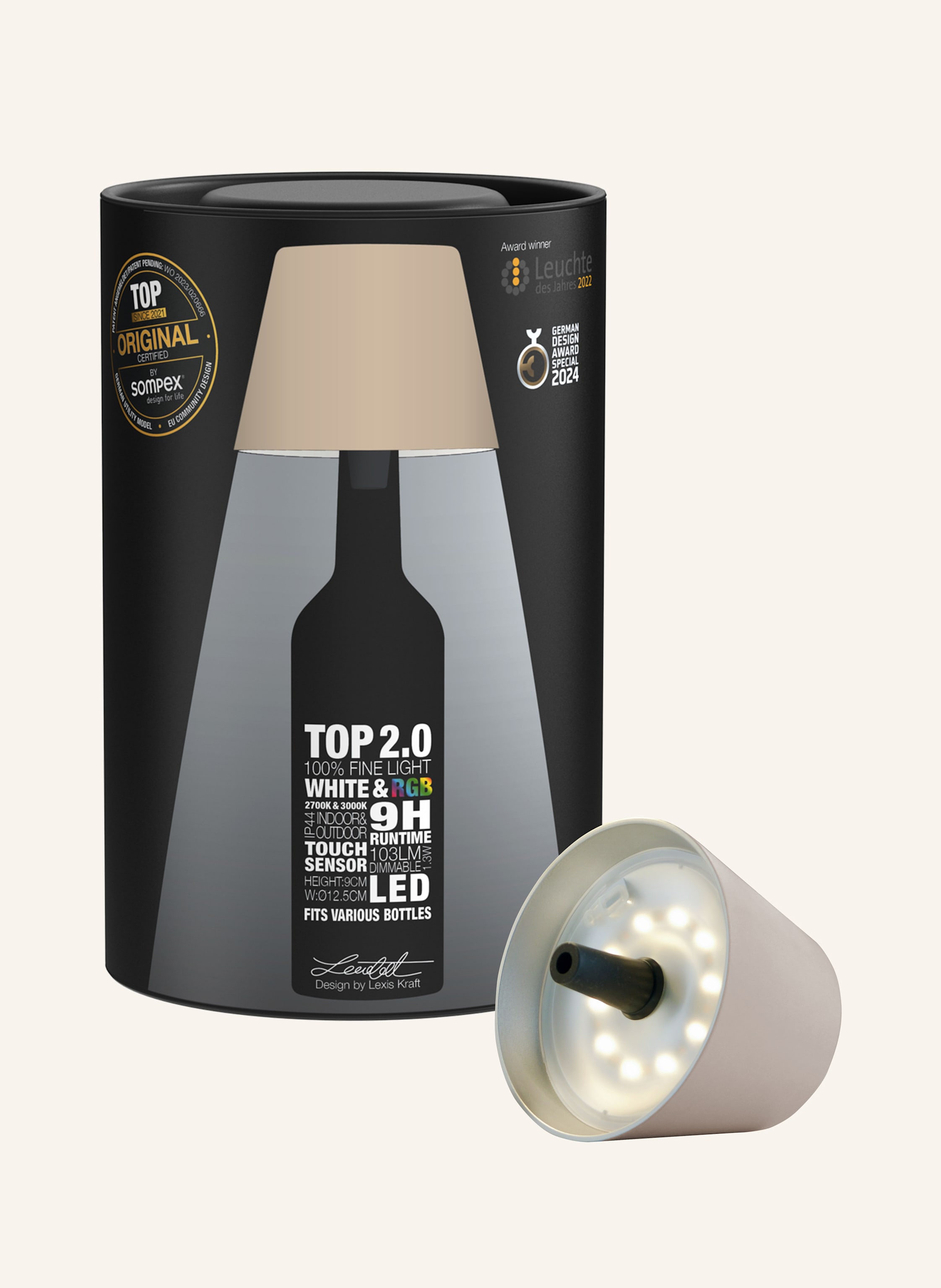 Thumbnail - Sompex Leuchte top2.0 beige