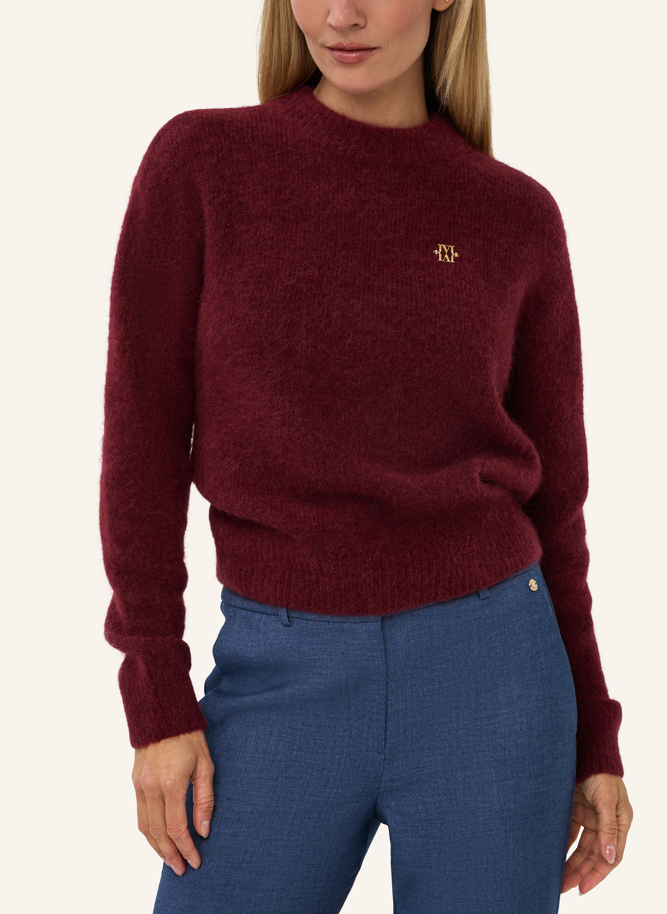 Thumbnail - Josh V Oversized-Pullover Fresia Mit Merinowolle rot