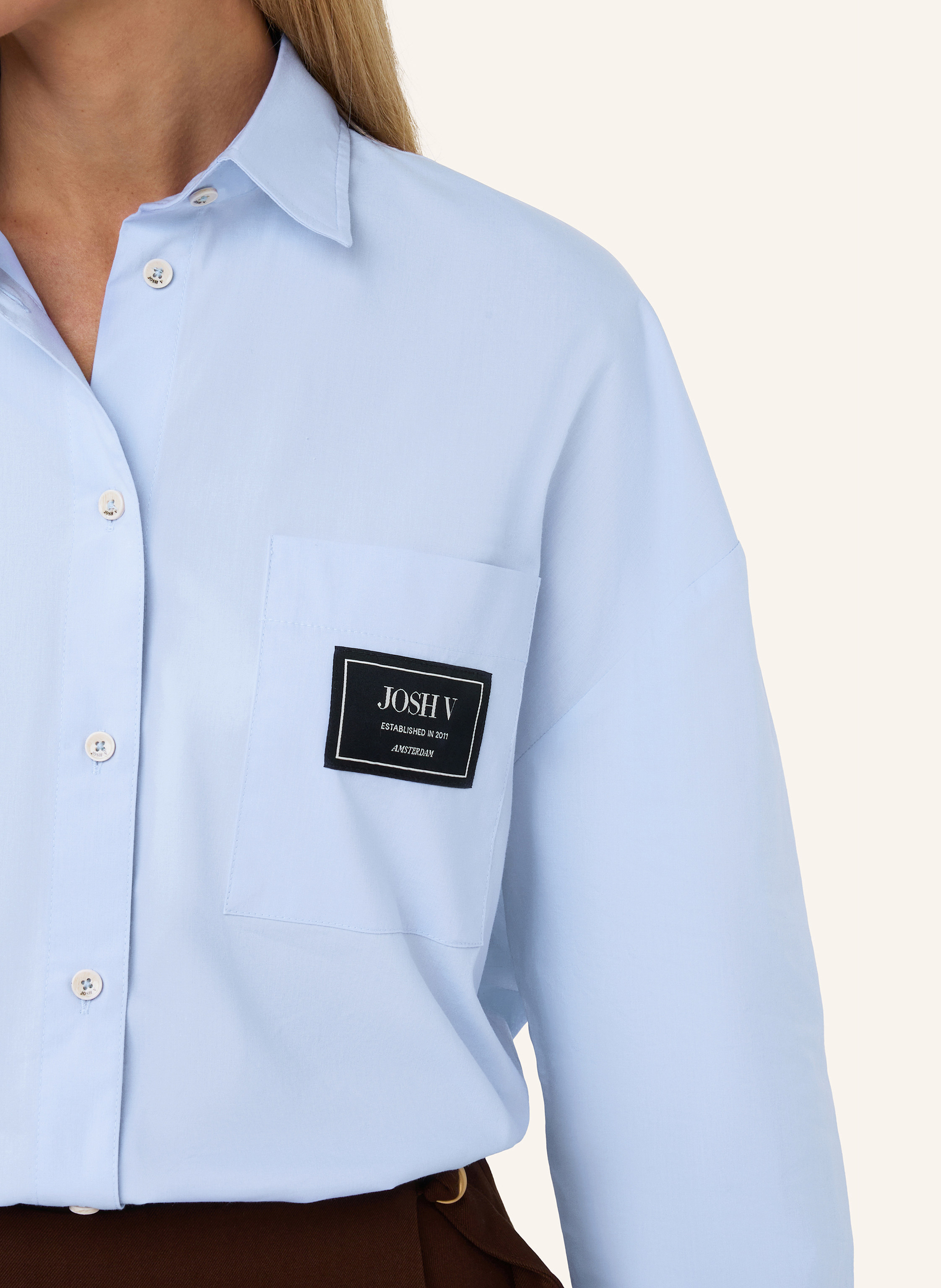 Thumbnail - Josh V Oversized-Bluse Berdina blau