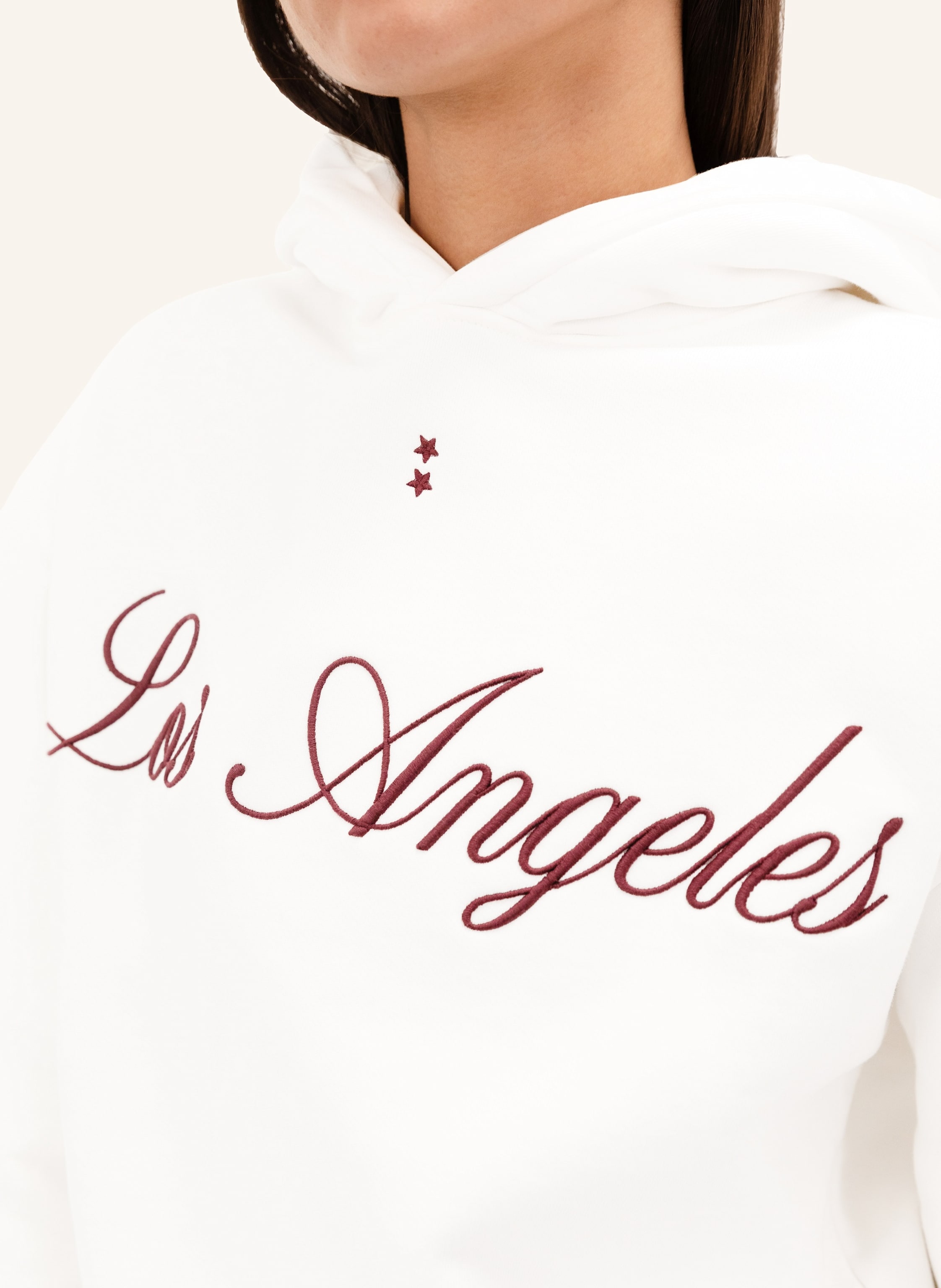 Thumbnail - Icon Denim Hoodie Ebbie weiss