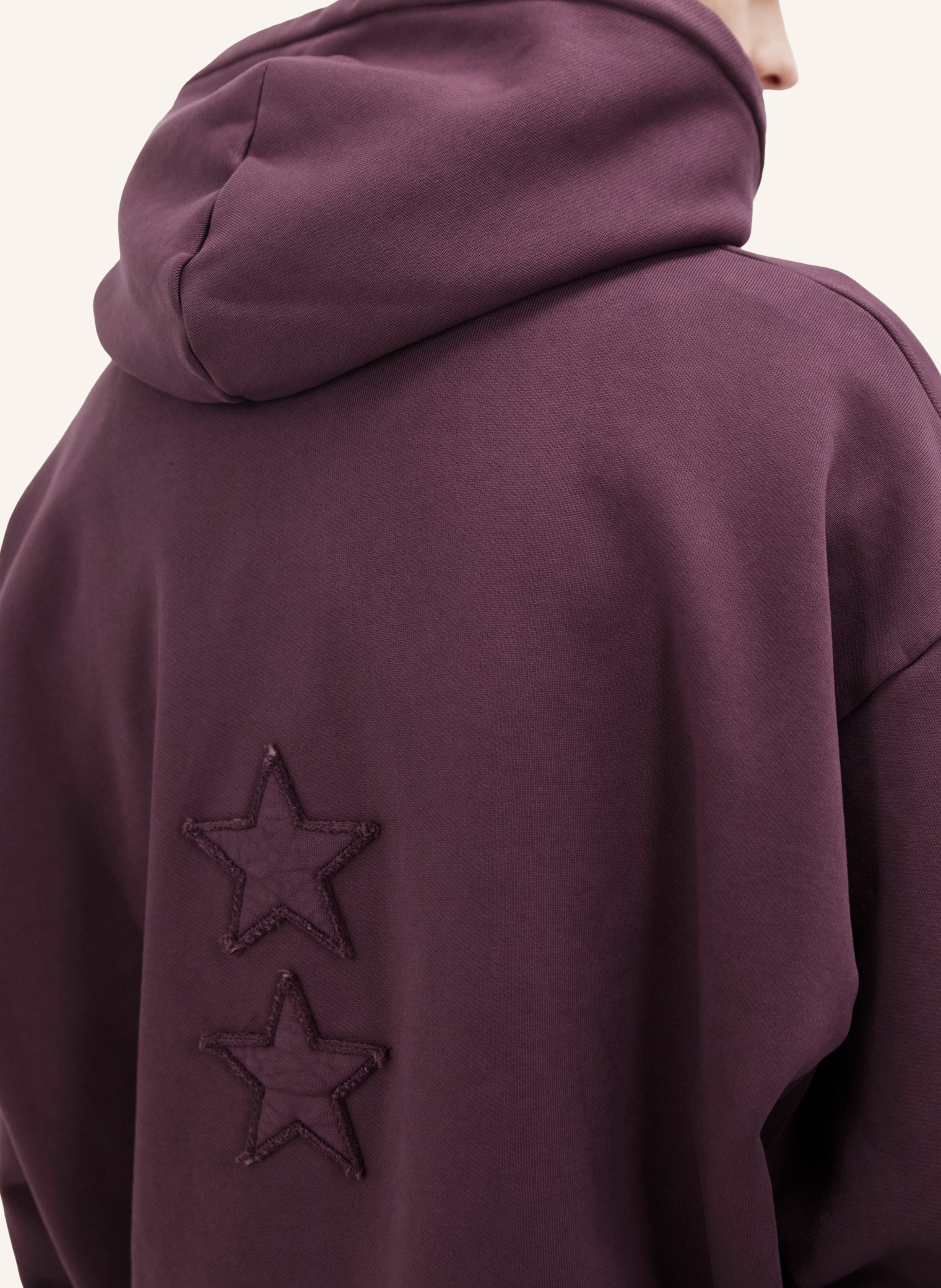 Thumbnail - Icon Denim Hoodie Owen rot