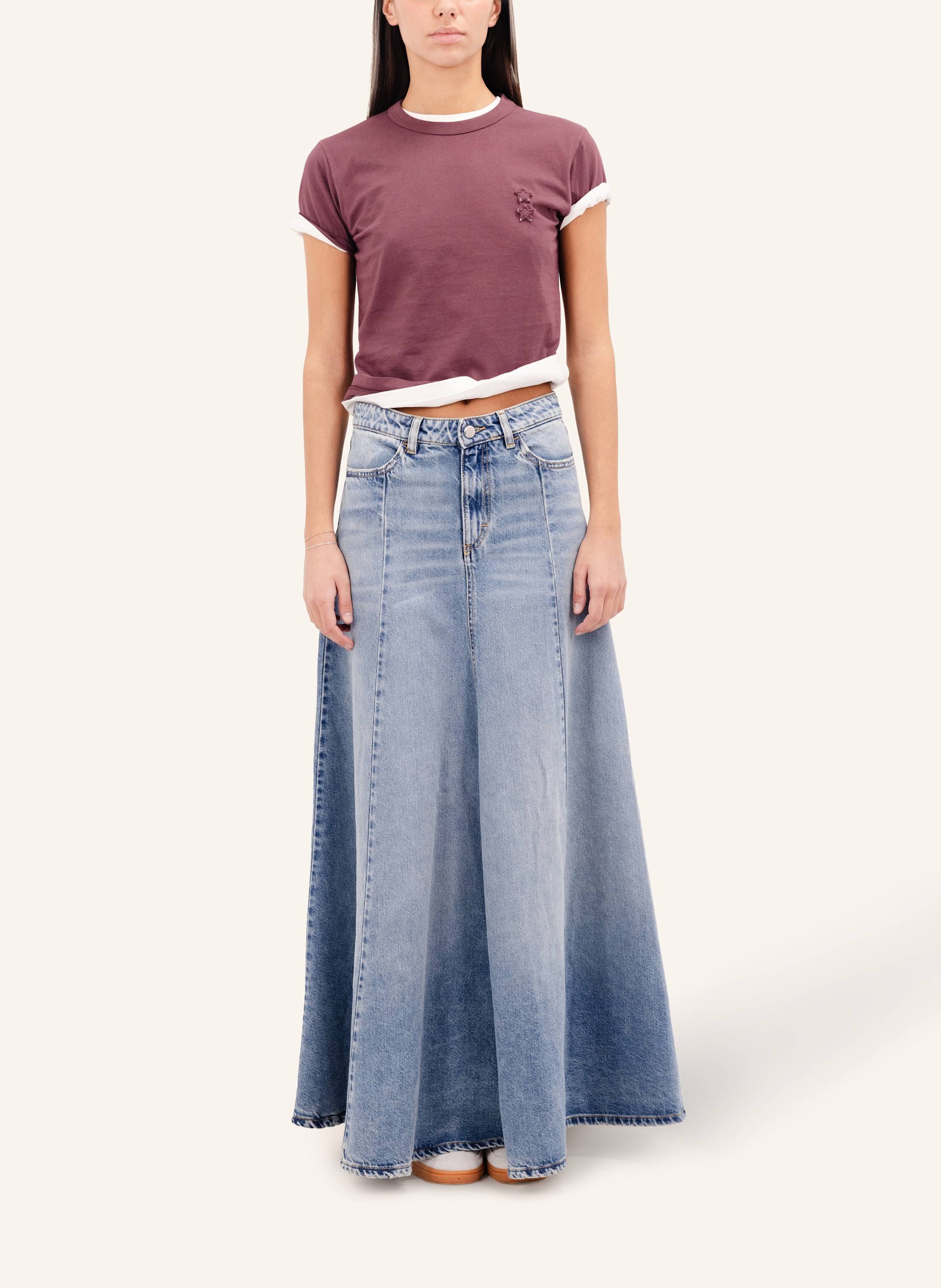Thumbnail - Icon Denim Skirt Cora blau
