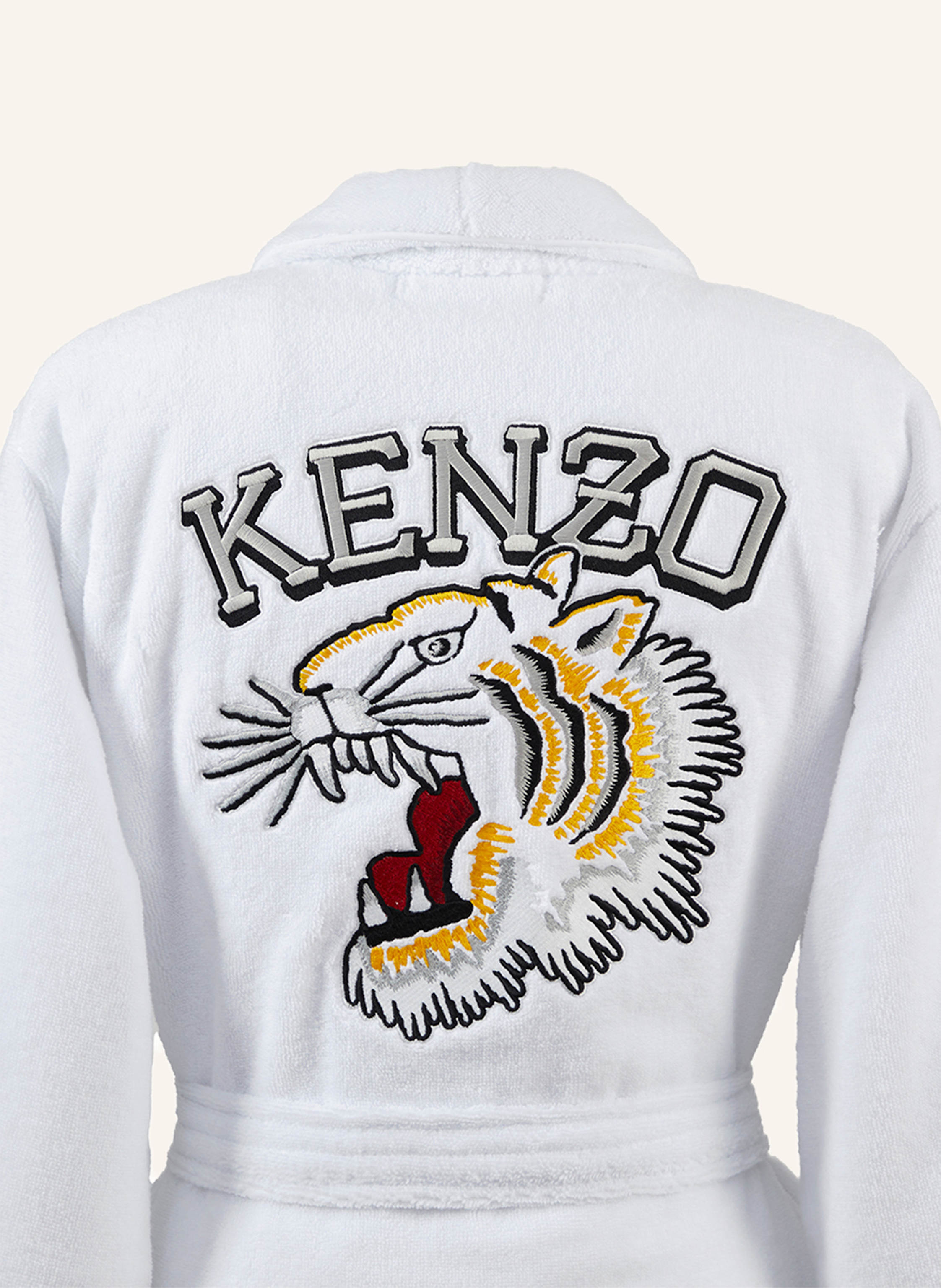 Thumbnail - Kenzo Home Bademantel Kvtiger weiss