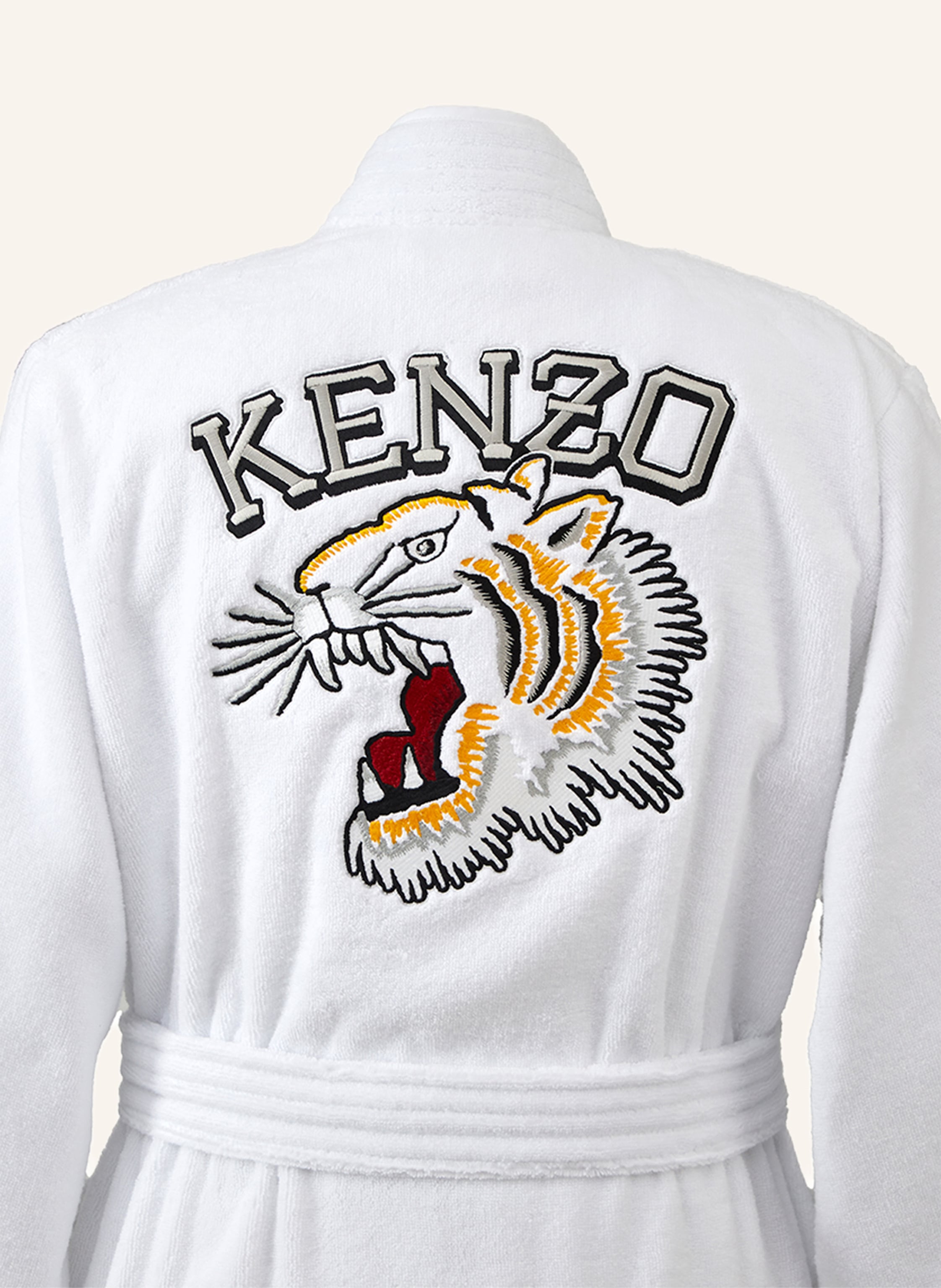 Thumbnail - Kenzo Home Bademantel Kvtiger weiss