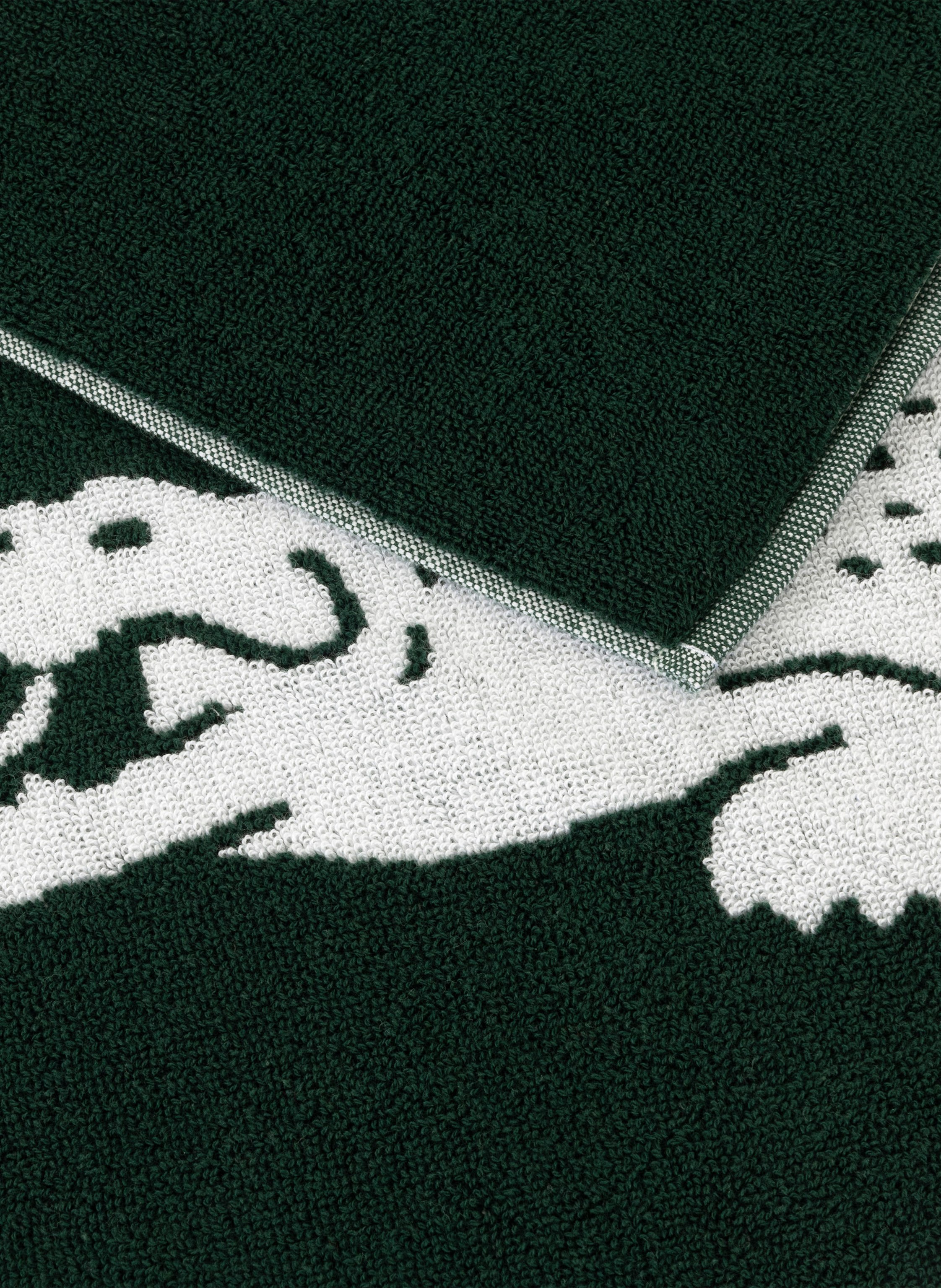 Thumbnail - Lacoste Strandtuch Lretro gruen