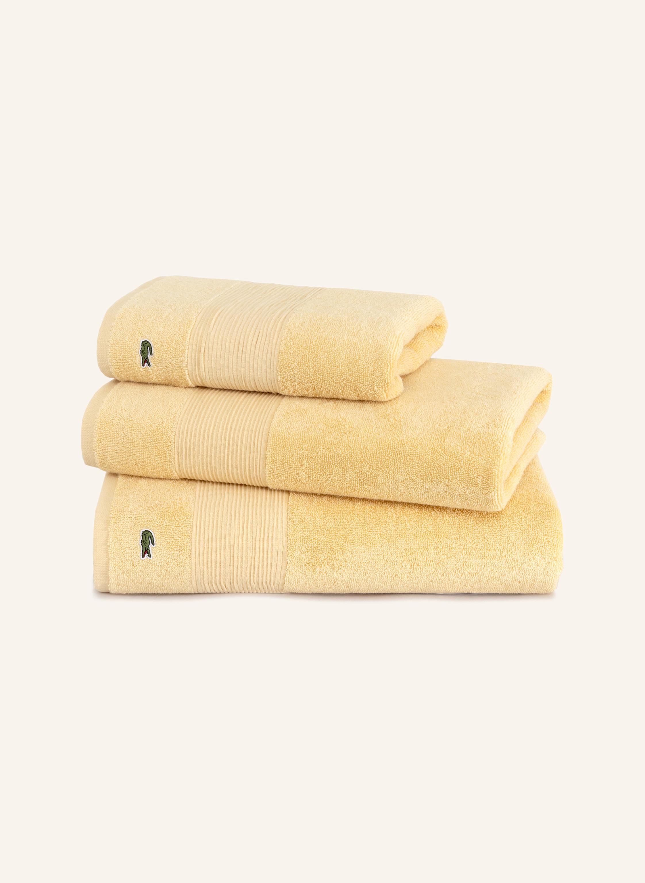 Thumbnail - Lacoste Gästetuch 2er Set Llecroco beige
