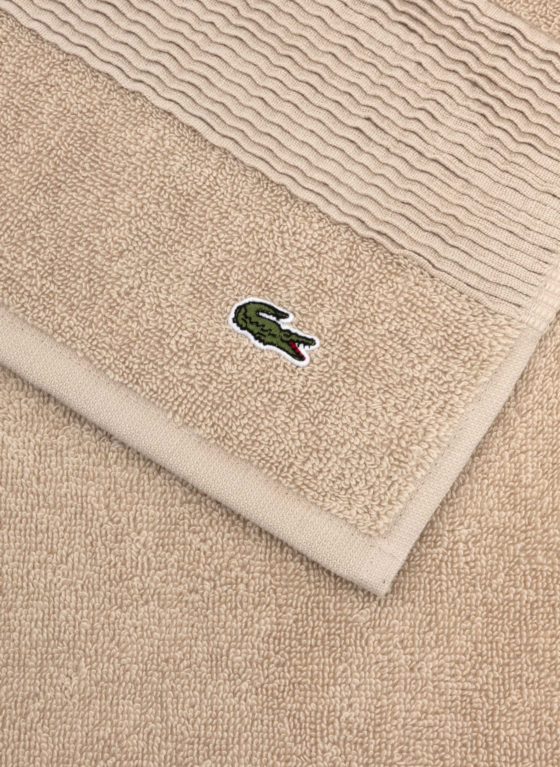 Thumbnail - Lacoste Gästetuch 2er Set Llecroco beige