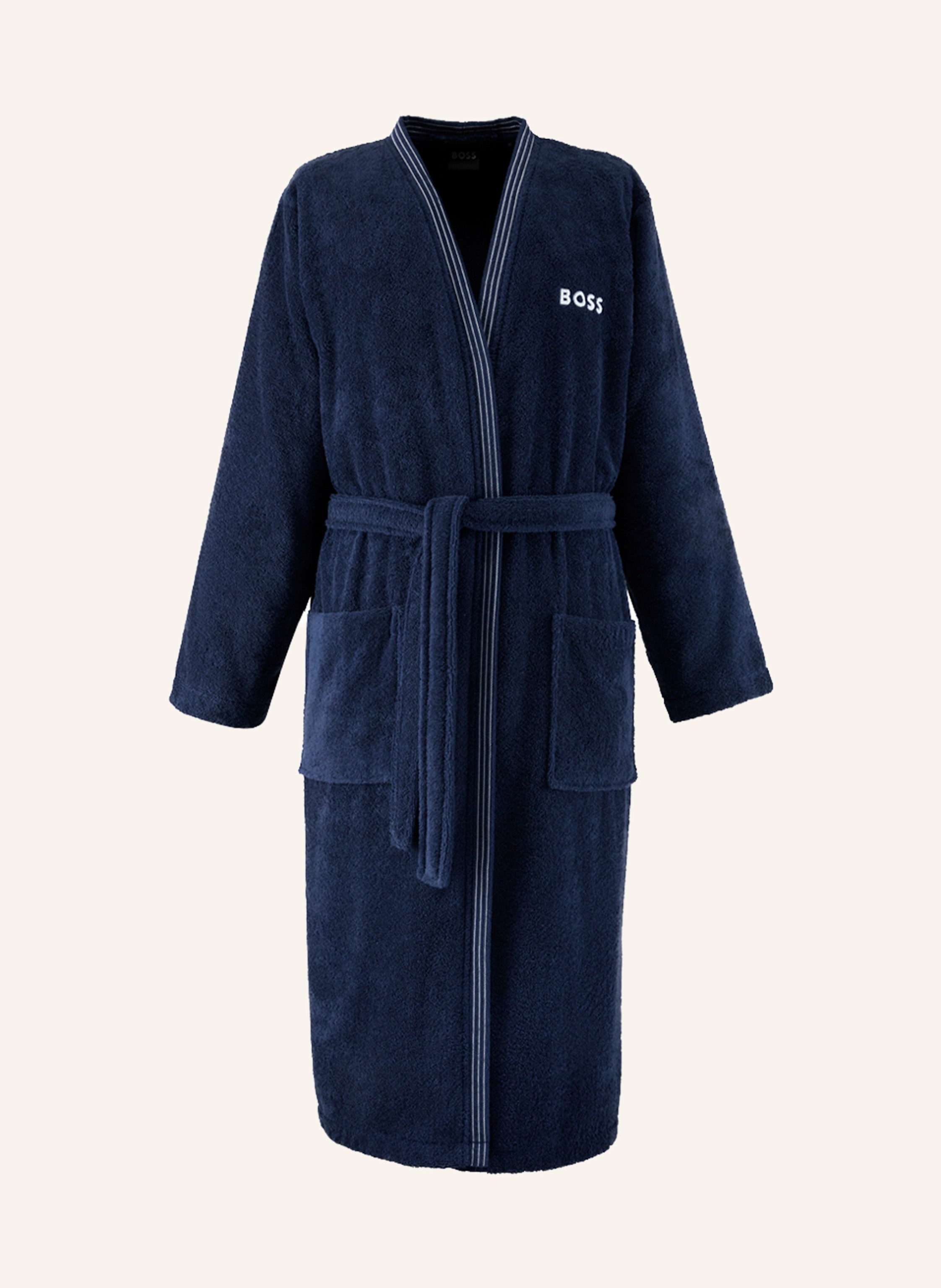 Boss Bademantel Edge blau