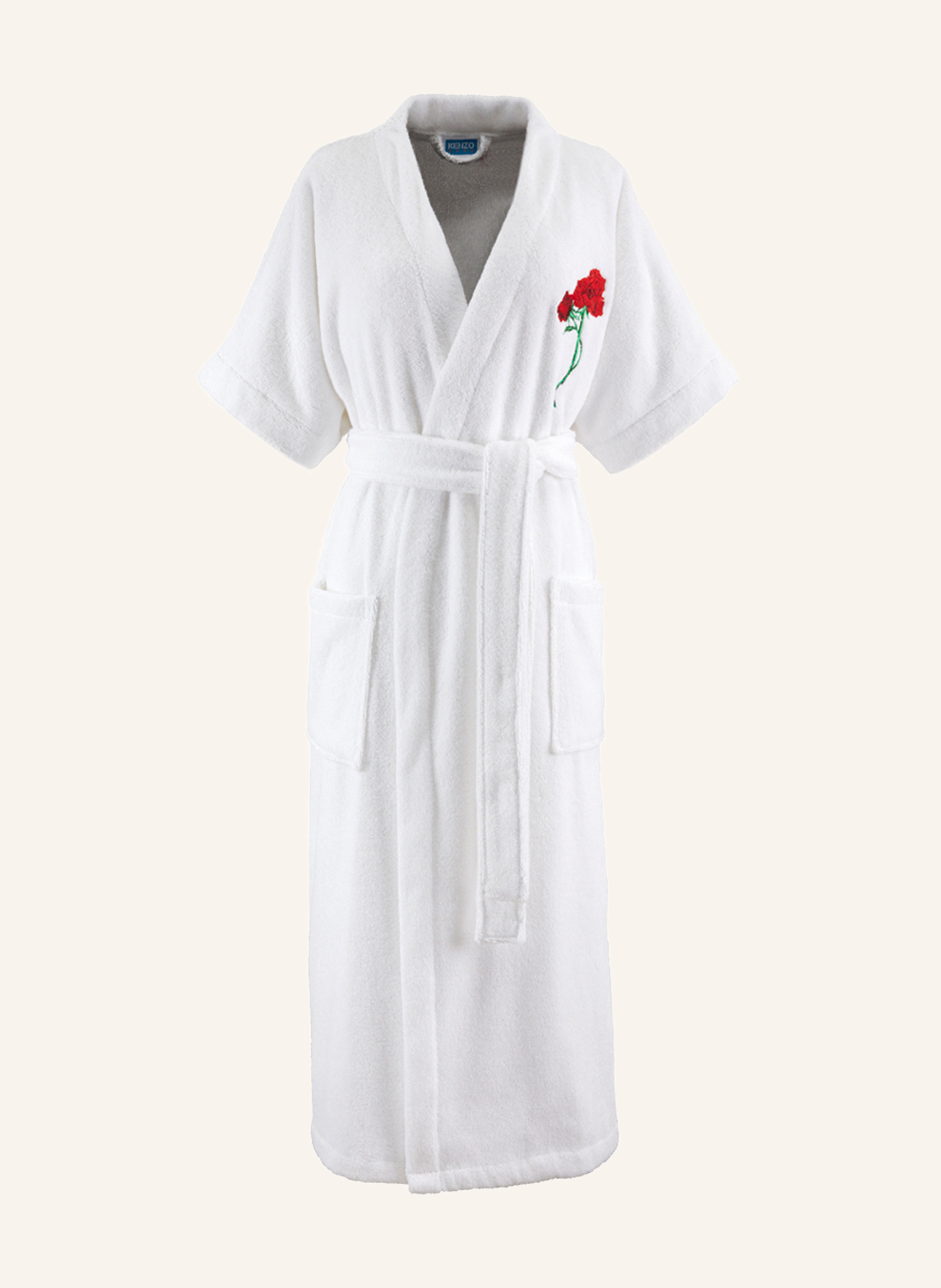 Kenzo Home Bademantel Kroses weiss