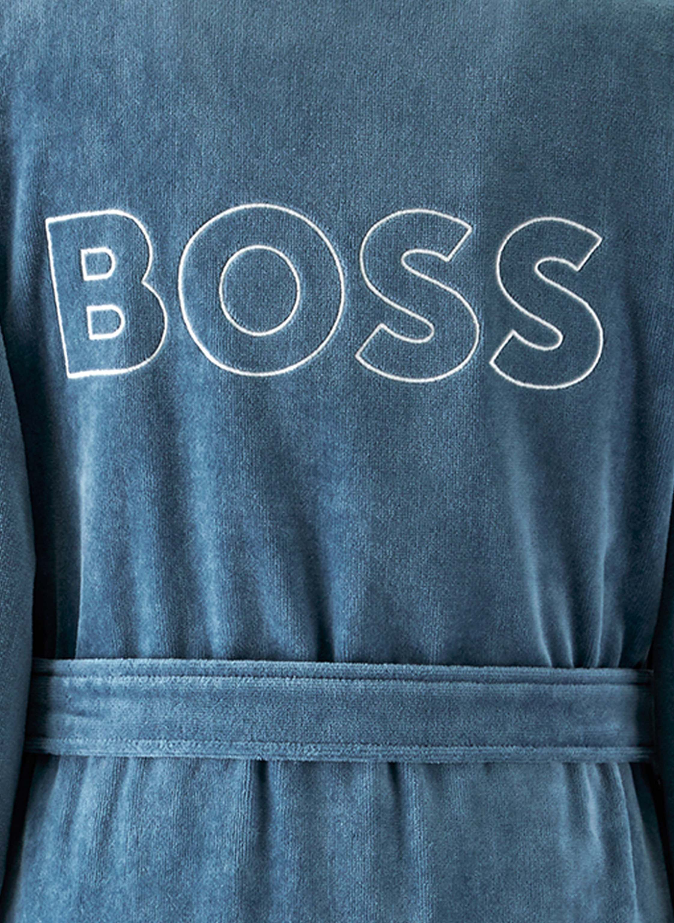 Thumbnail - Boss Bademantel Tiago blau