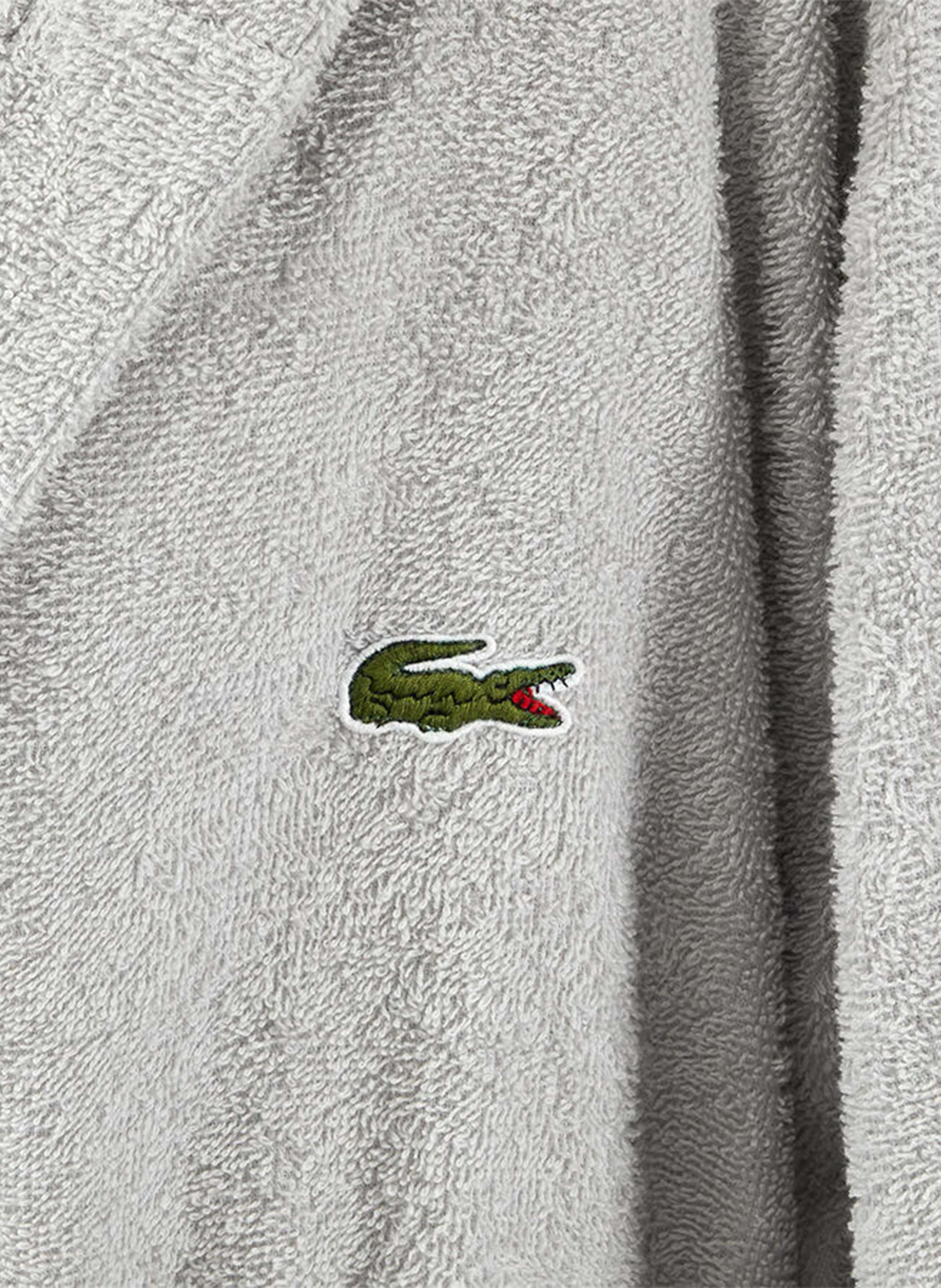 Thumbnail - Lacoste Bademantel Lopen silber