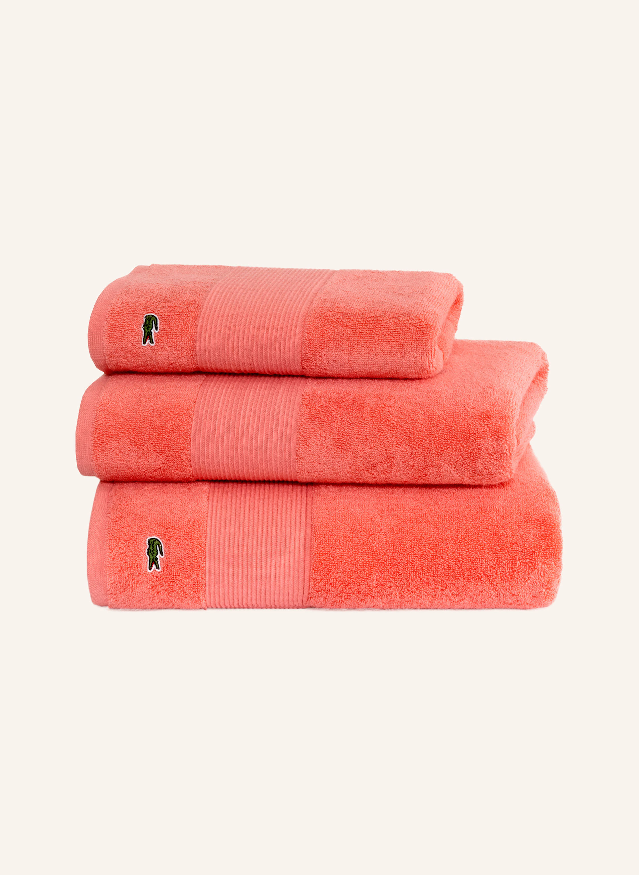 Thumbnail - Lacoste Badematte Llecroco orange