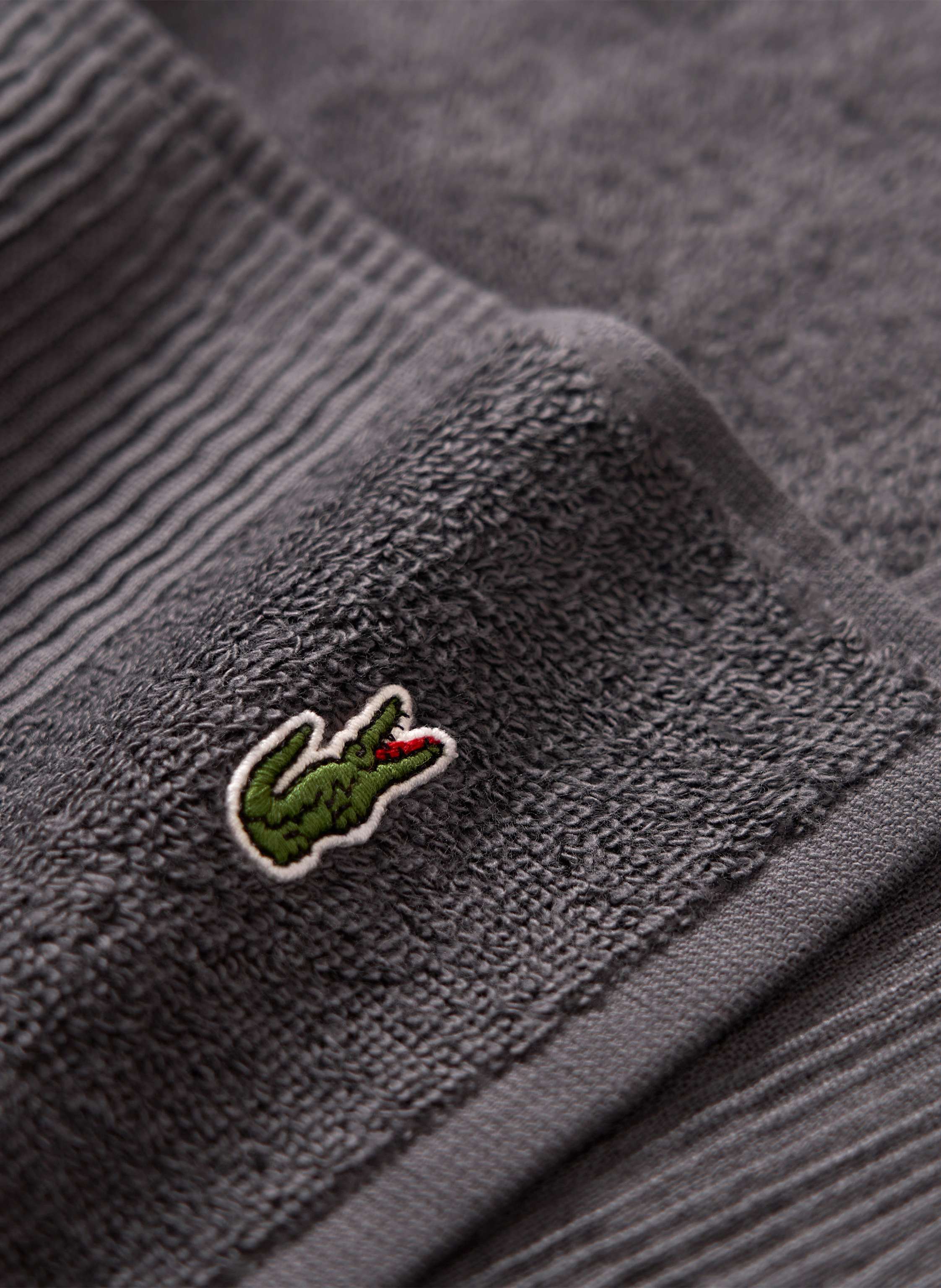 Thumbnail - Lacoste Duschtuch Llecroco schwarz