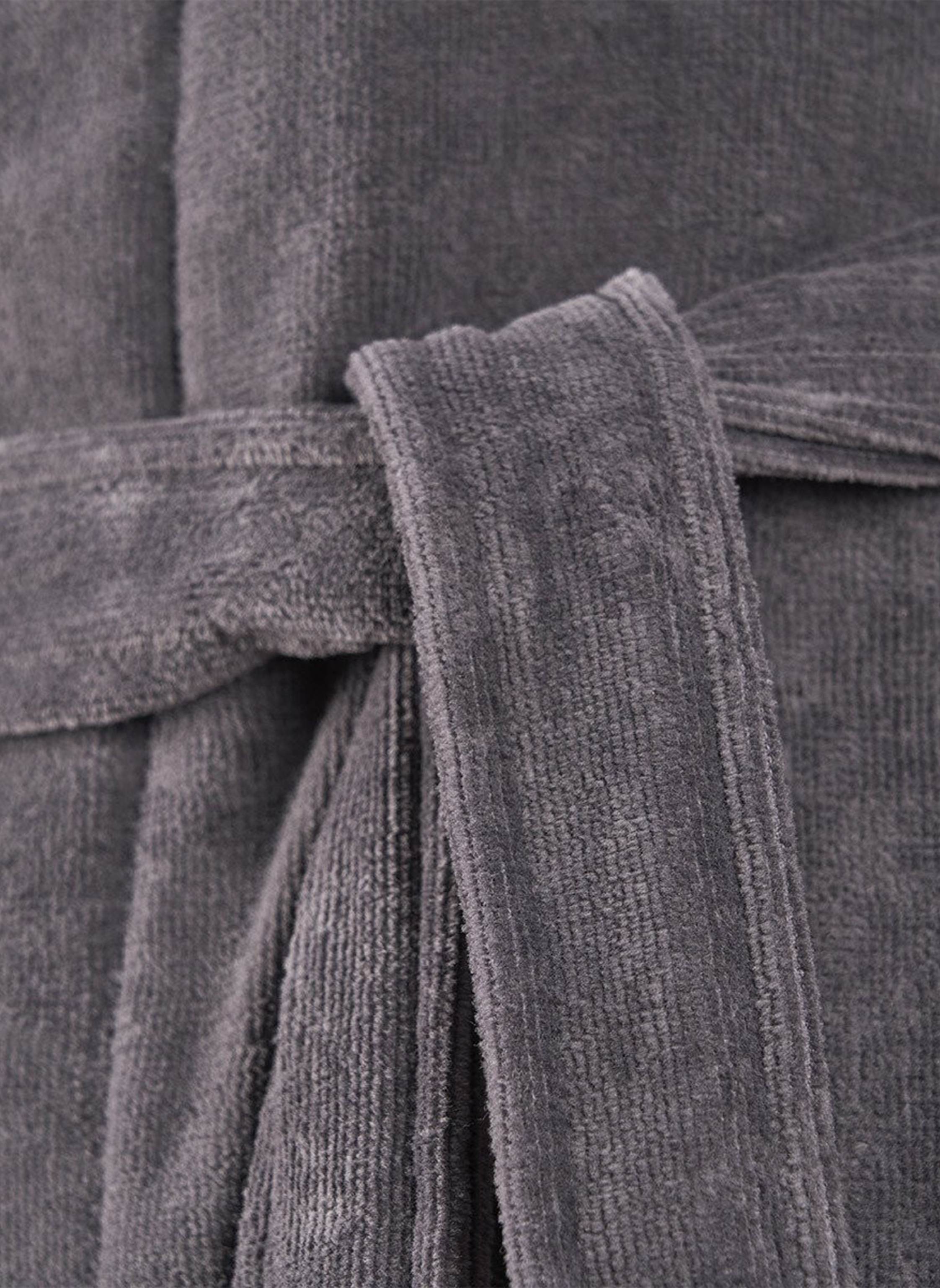 Thumbnail - Boss Bademantel Plain grau