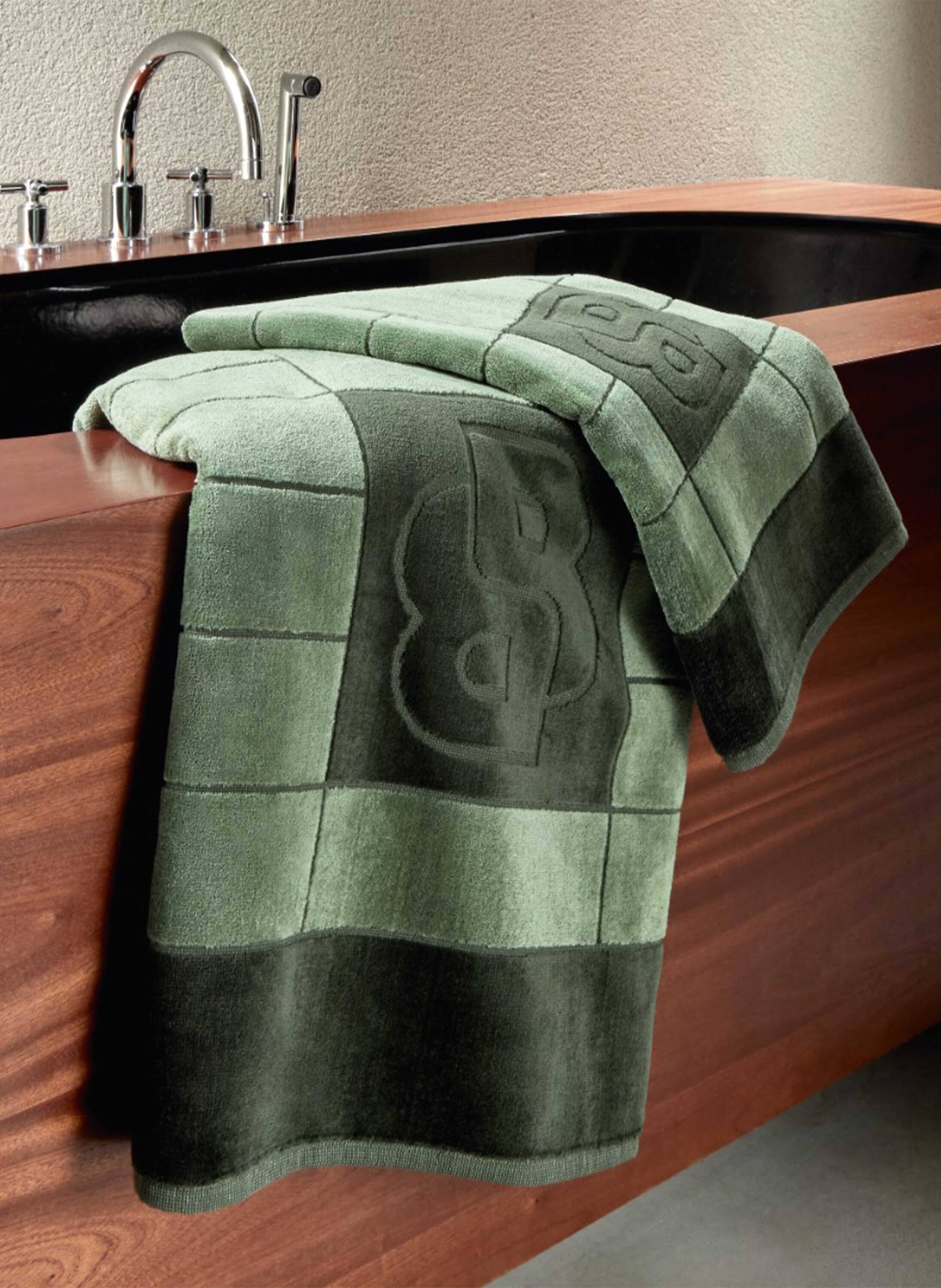 Thumbnail - Boss Badetuch Doubleb blau