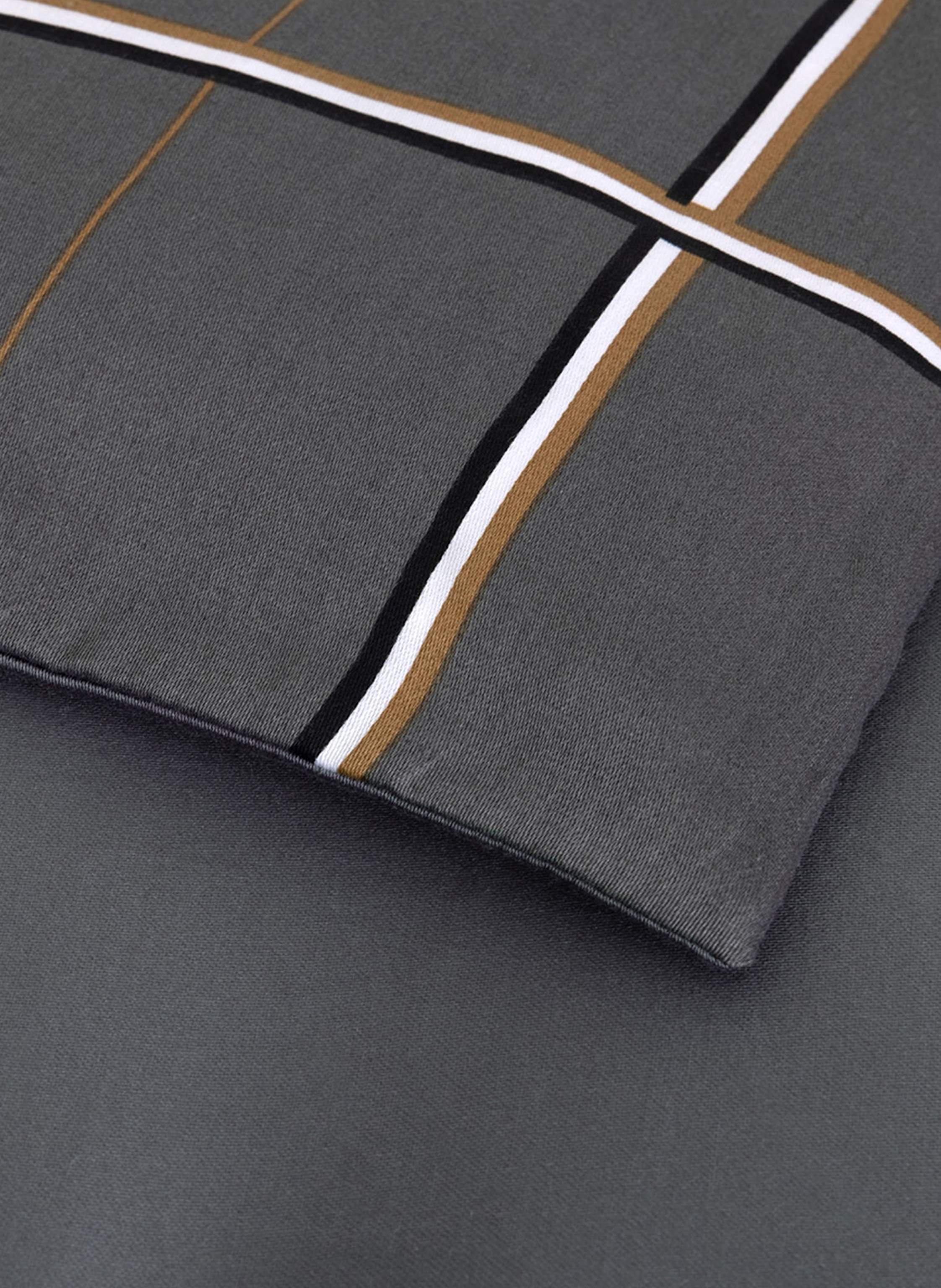 Thumbnail - Boss Bettwäsche Set Bosscheck grau