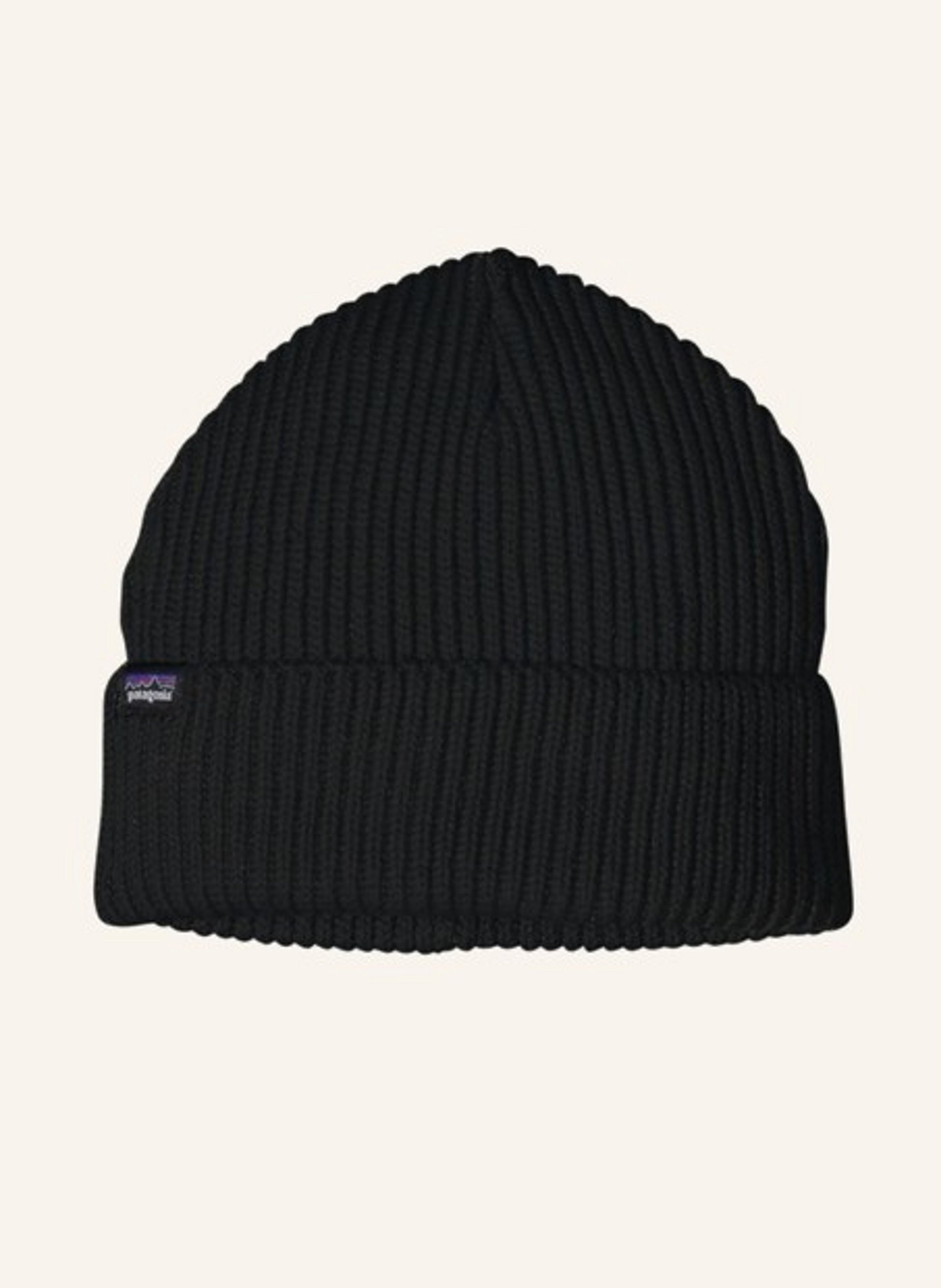 Patagonia Mütze Fishermans Rolled Beanie schwarz