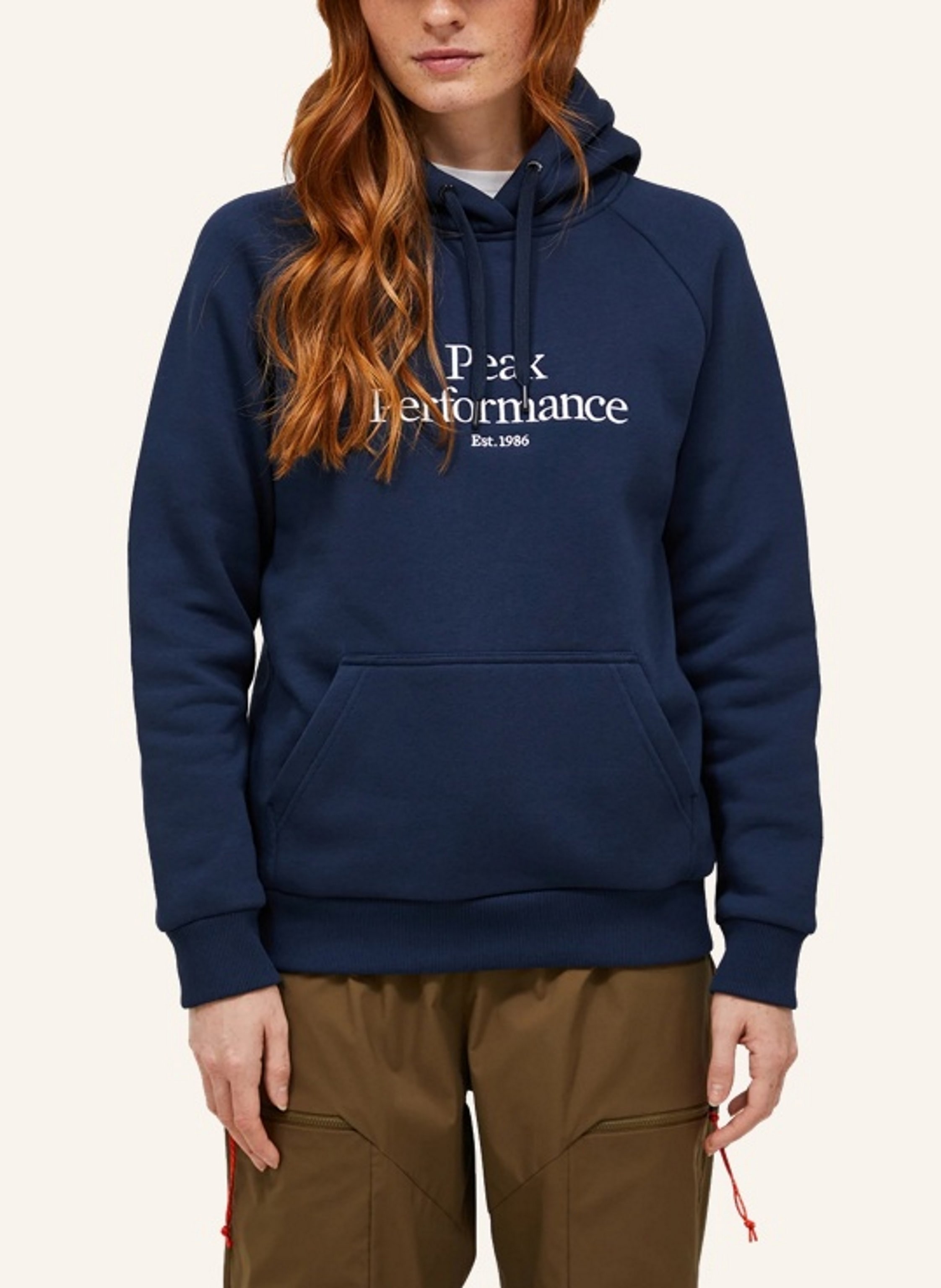 Thumbnail - Peak Performance Hoody Original Hood blau