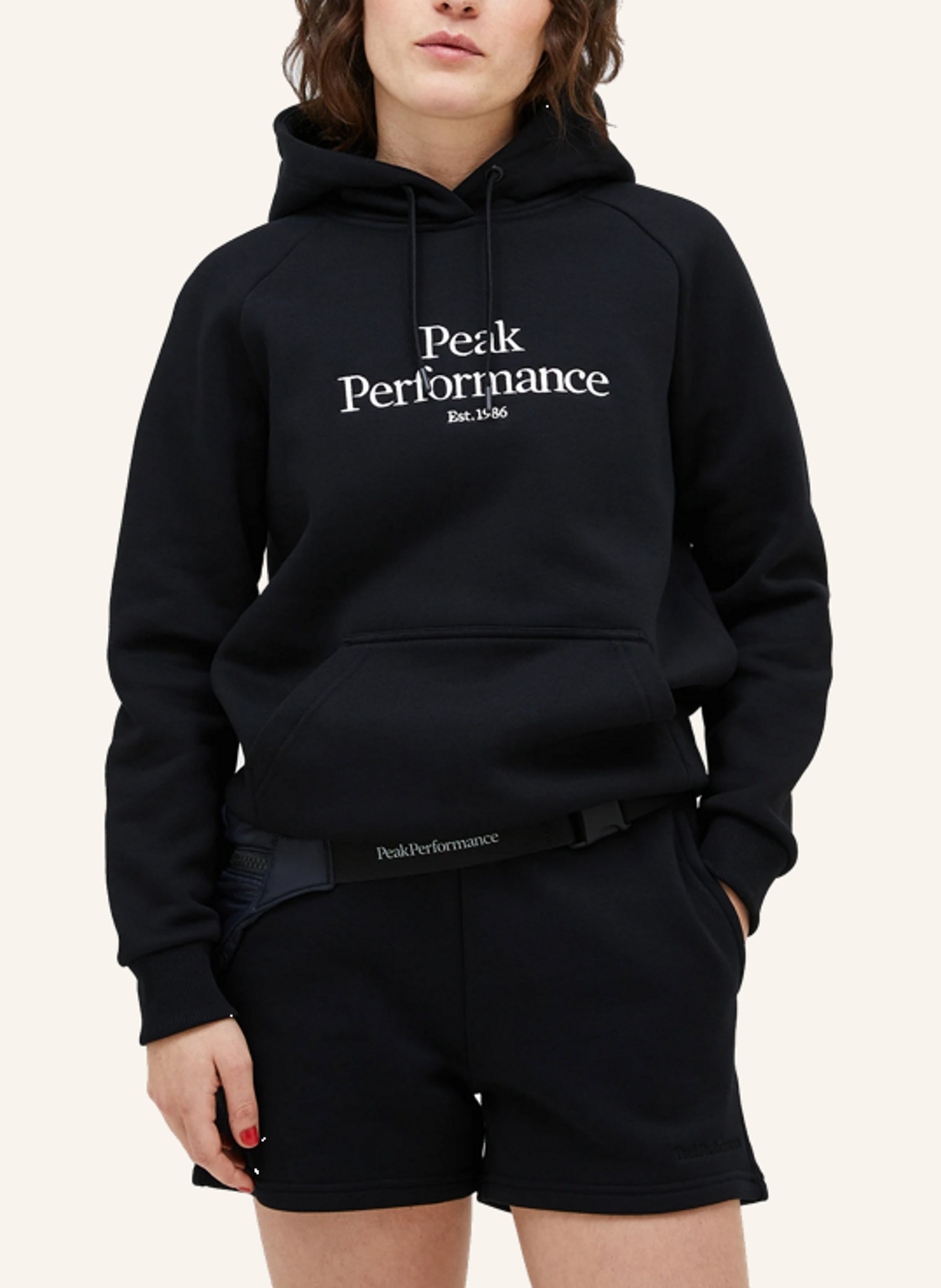 Thumbnail - Peak Performance Hoody Original Hood schwarz