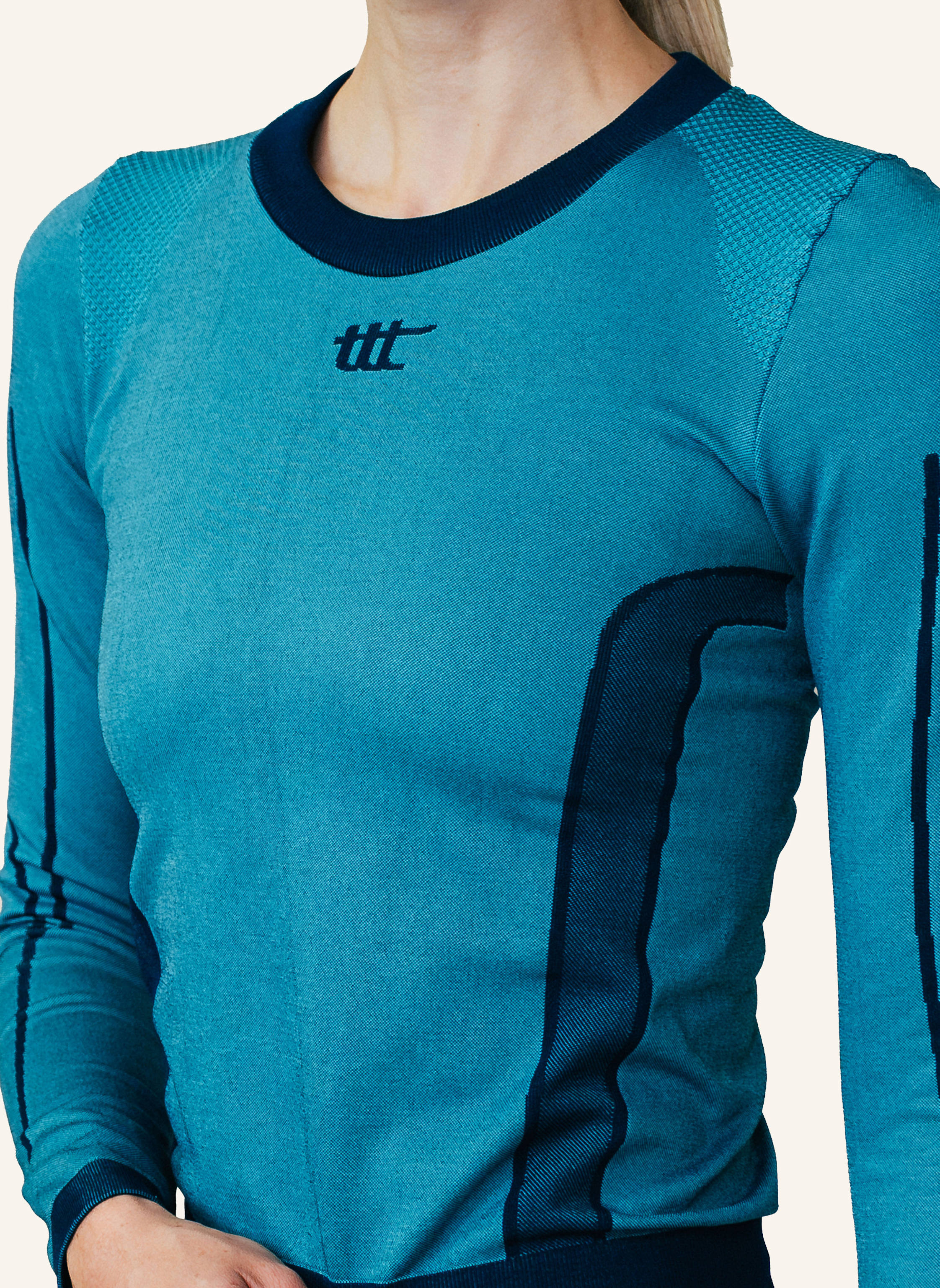 Thumbnail - To The Top Long Sleeve Seamless blau