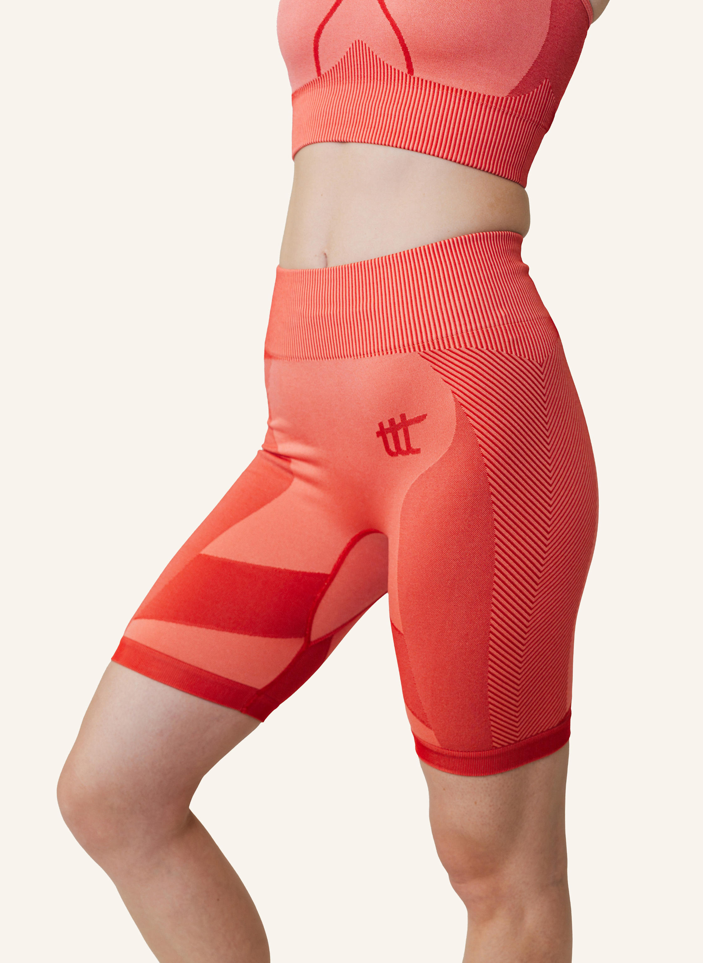 Thumbnail - To The Top Short Leggings Seamless Light orange