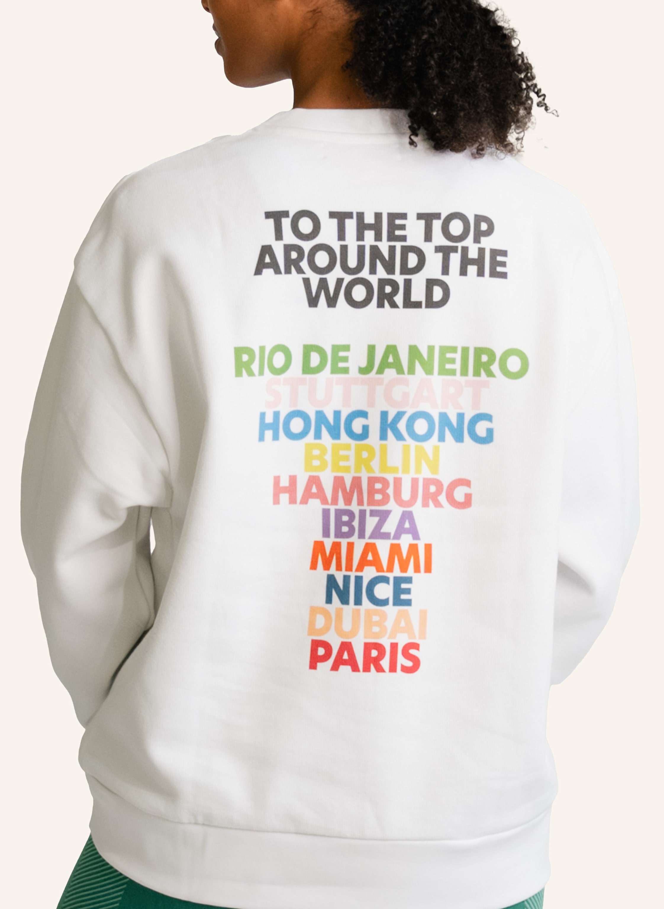 Thumbnail - To The Top Sweater Around The World weiss