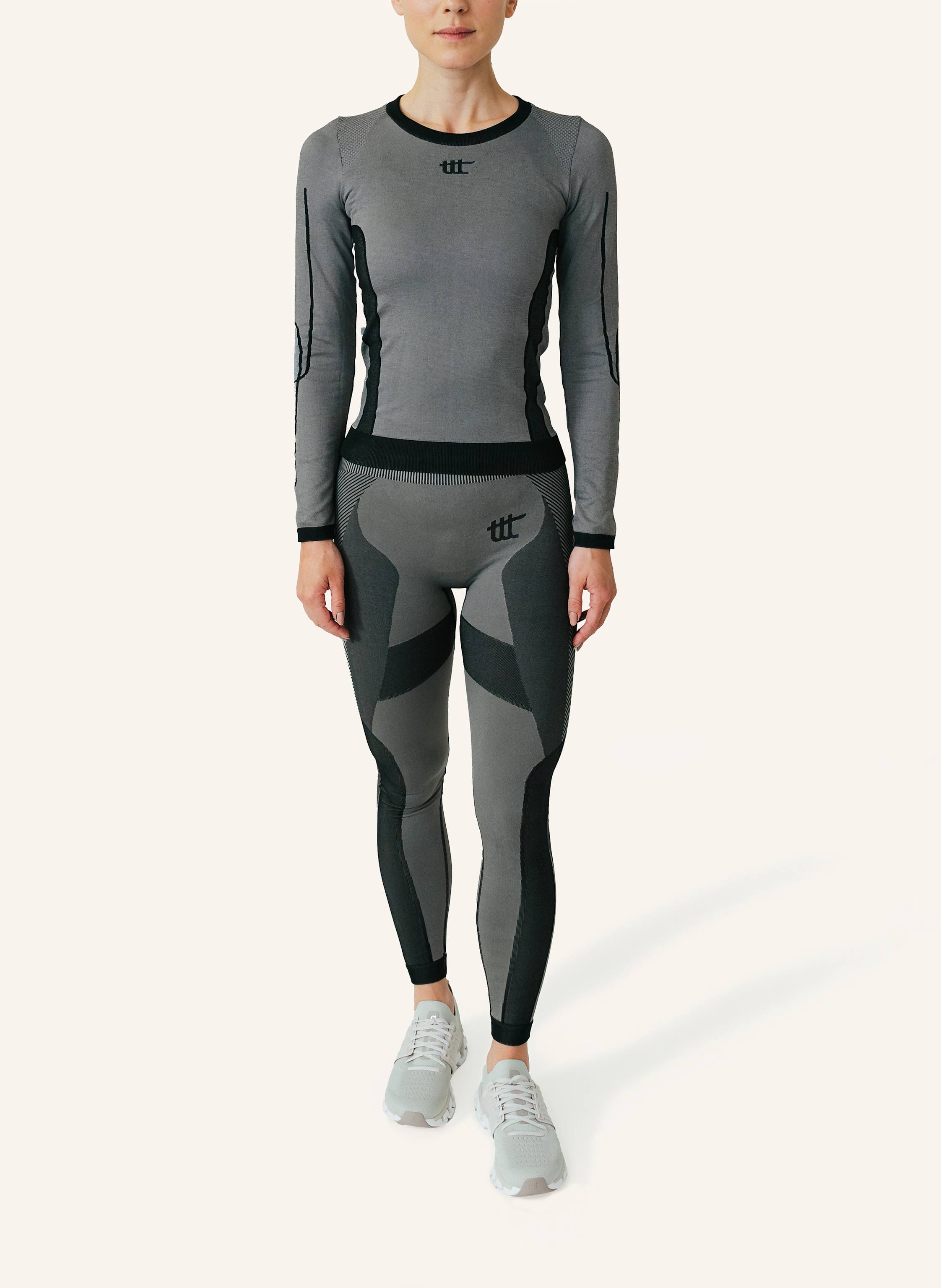 Thumbnail - To The Top Long Sleeve Seamless Light grau