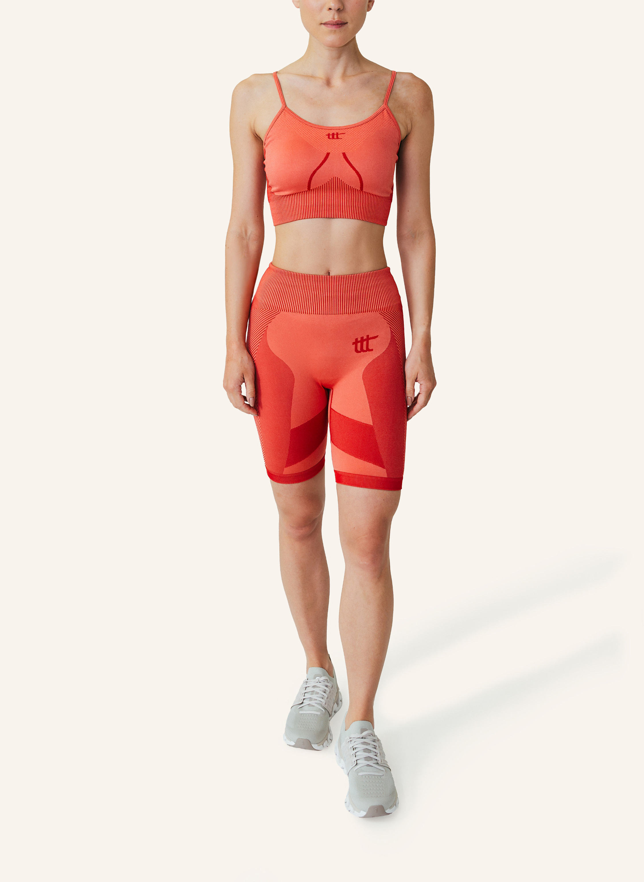 Thumbnail - To The Top Short Leggings Seamless Light orange