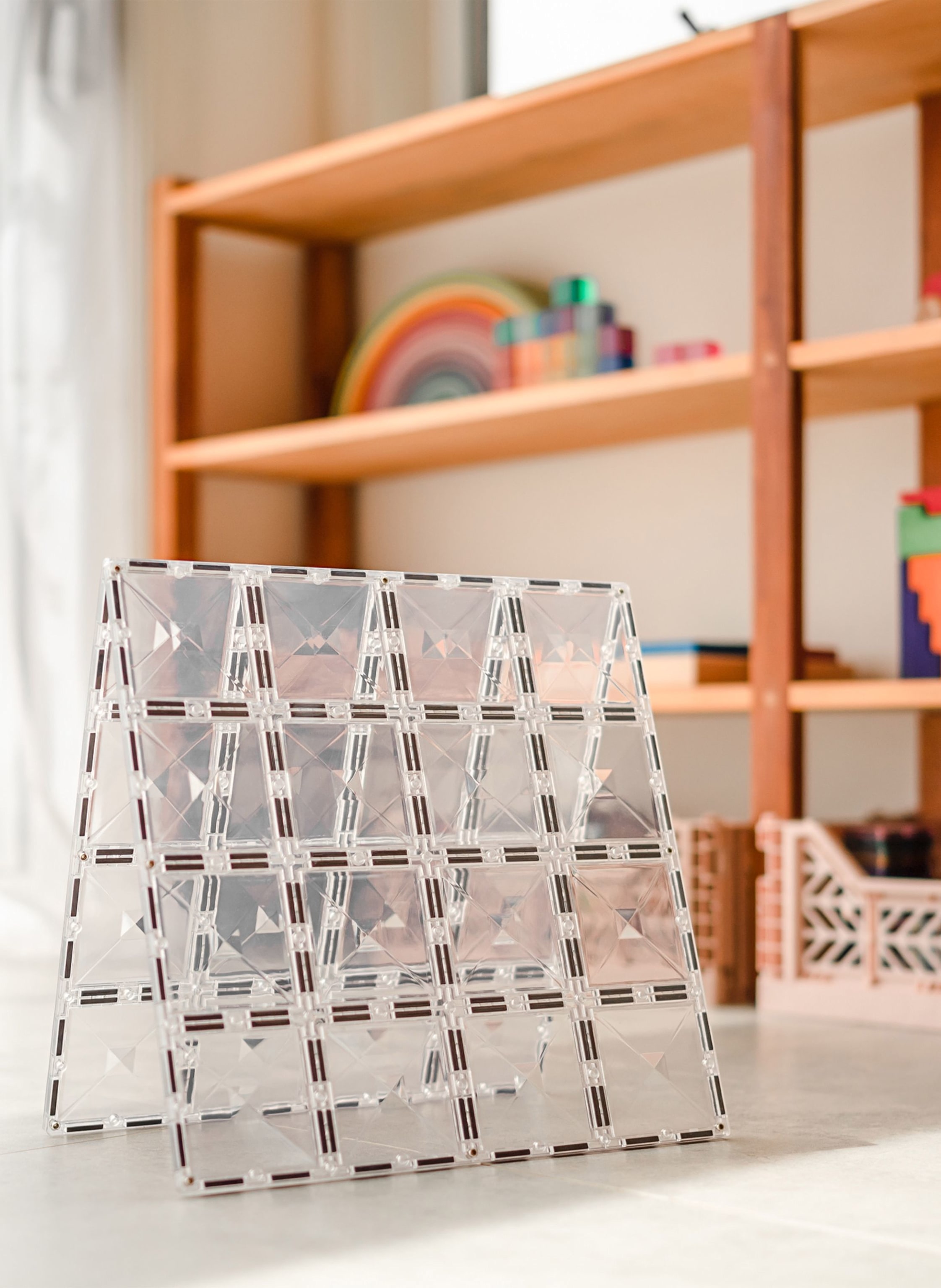 Thumbnail - Connetix Grundplatten-Set Clear transparent