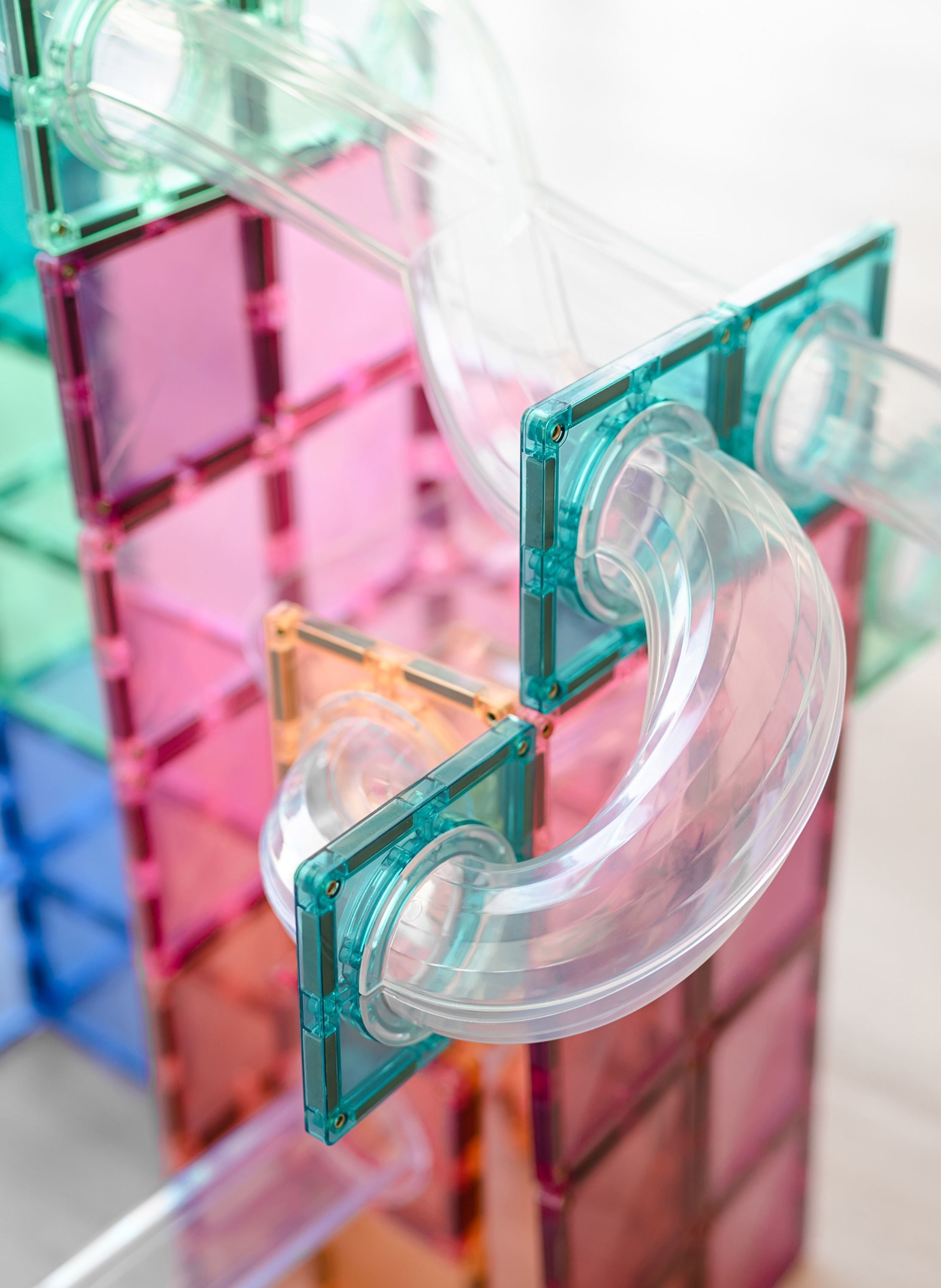 Thumbnail - Connetix Kugelbahnen-Erweiterungs-Set Pastell rosa