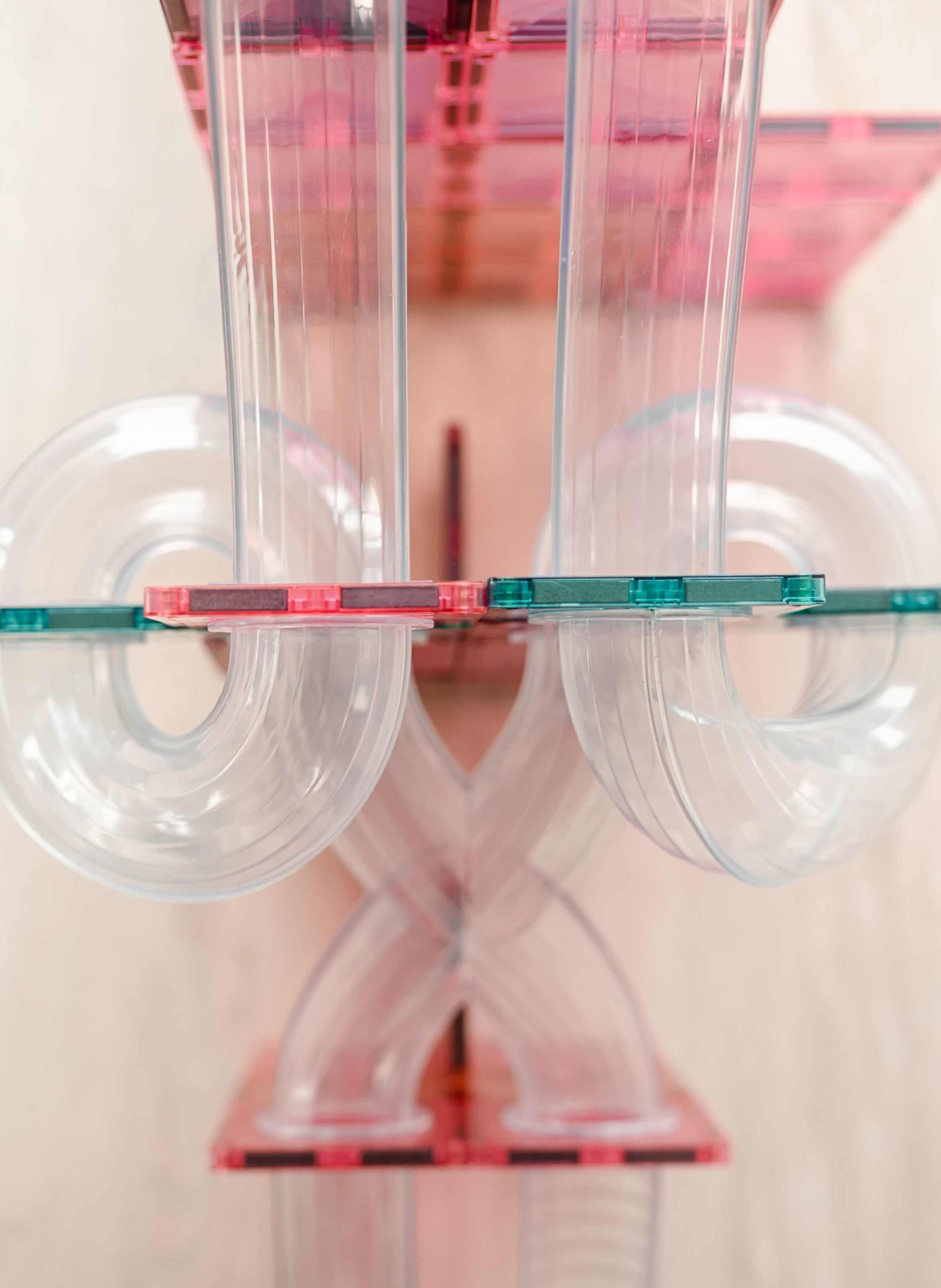 Thumbnail - Connetix Kugelbahnen-Erweiterungs-Set Pastell rosa