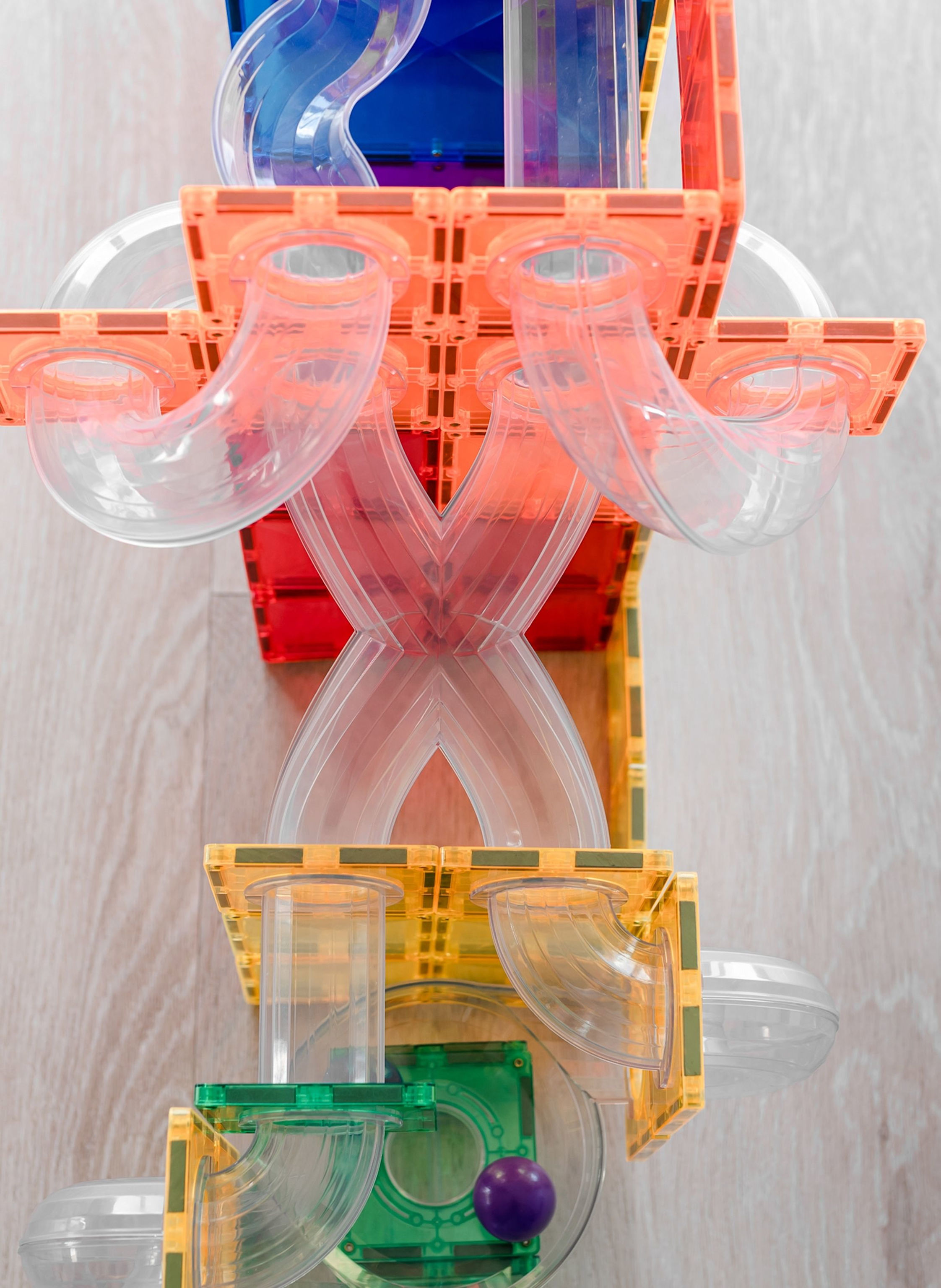 Thumbnail - Connetix Kugelbahnen-Erweiterungs-Set Regenbogen blau