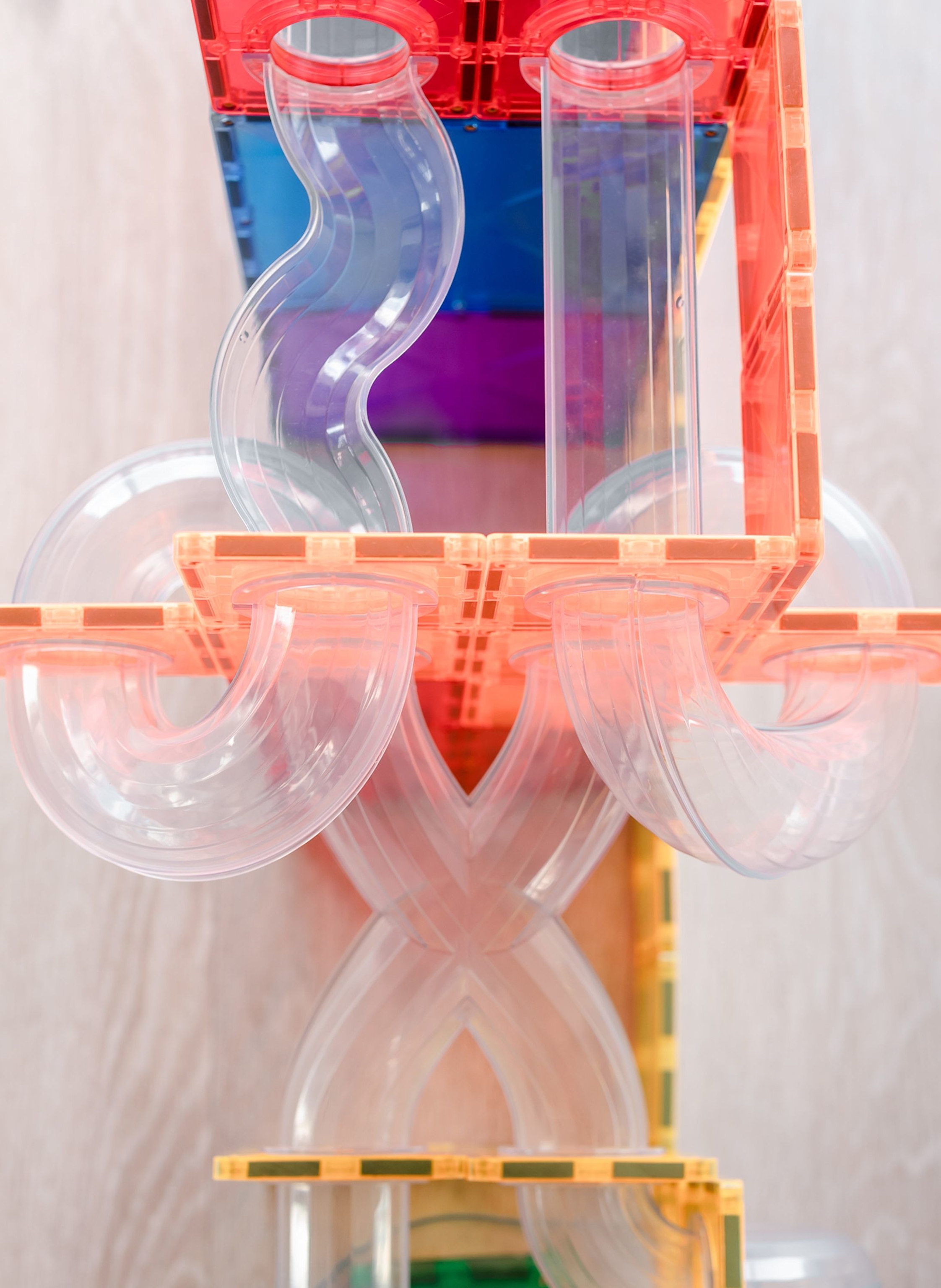 Thumbnail - Connetix Kugelbahnen-Erweiterungs-Set Regenbogen blau