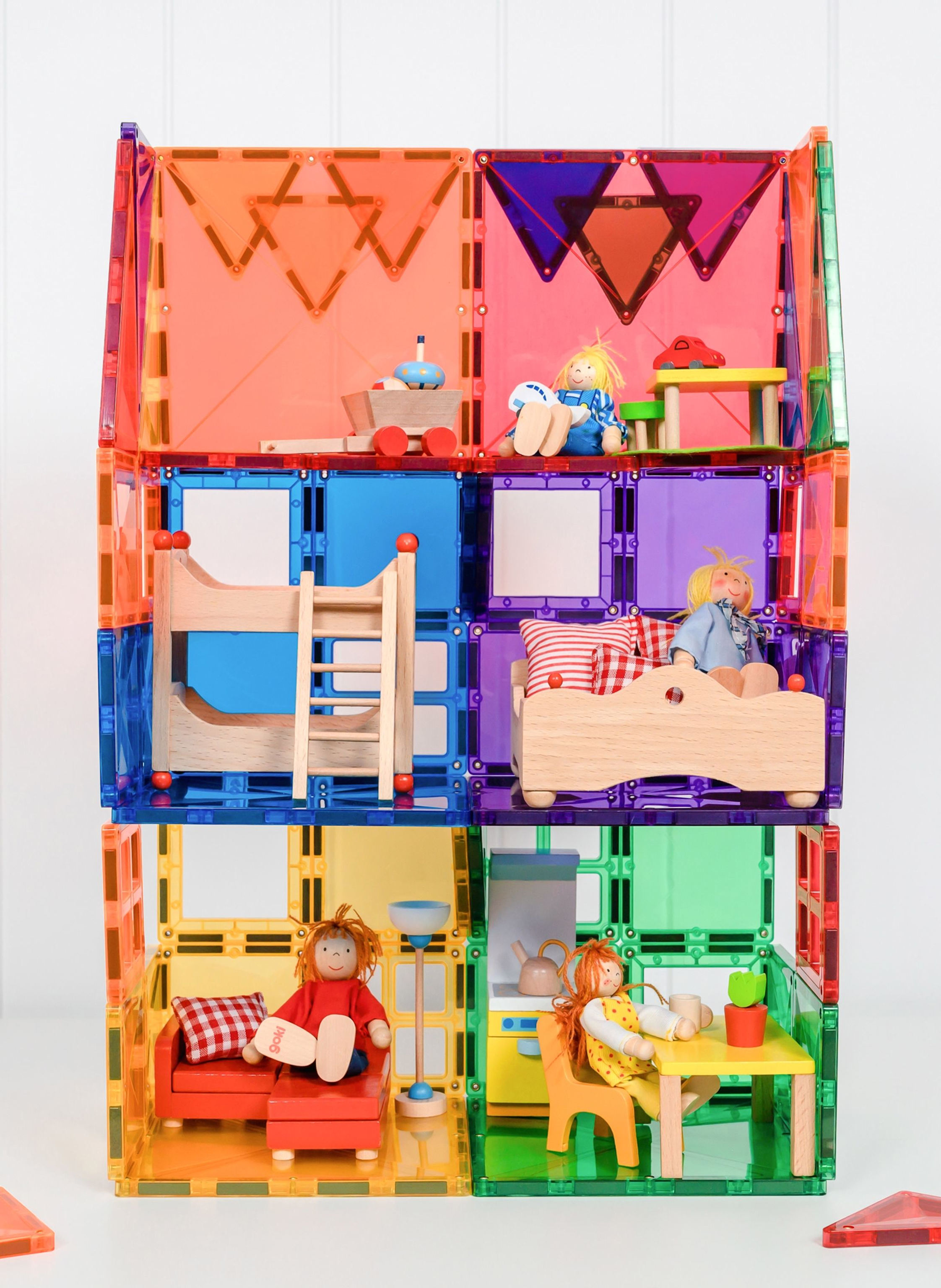 Thumbnail - Connetix Starter-Set Regenbogen lila