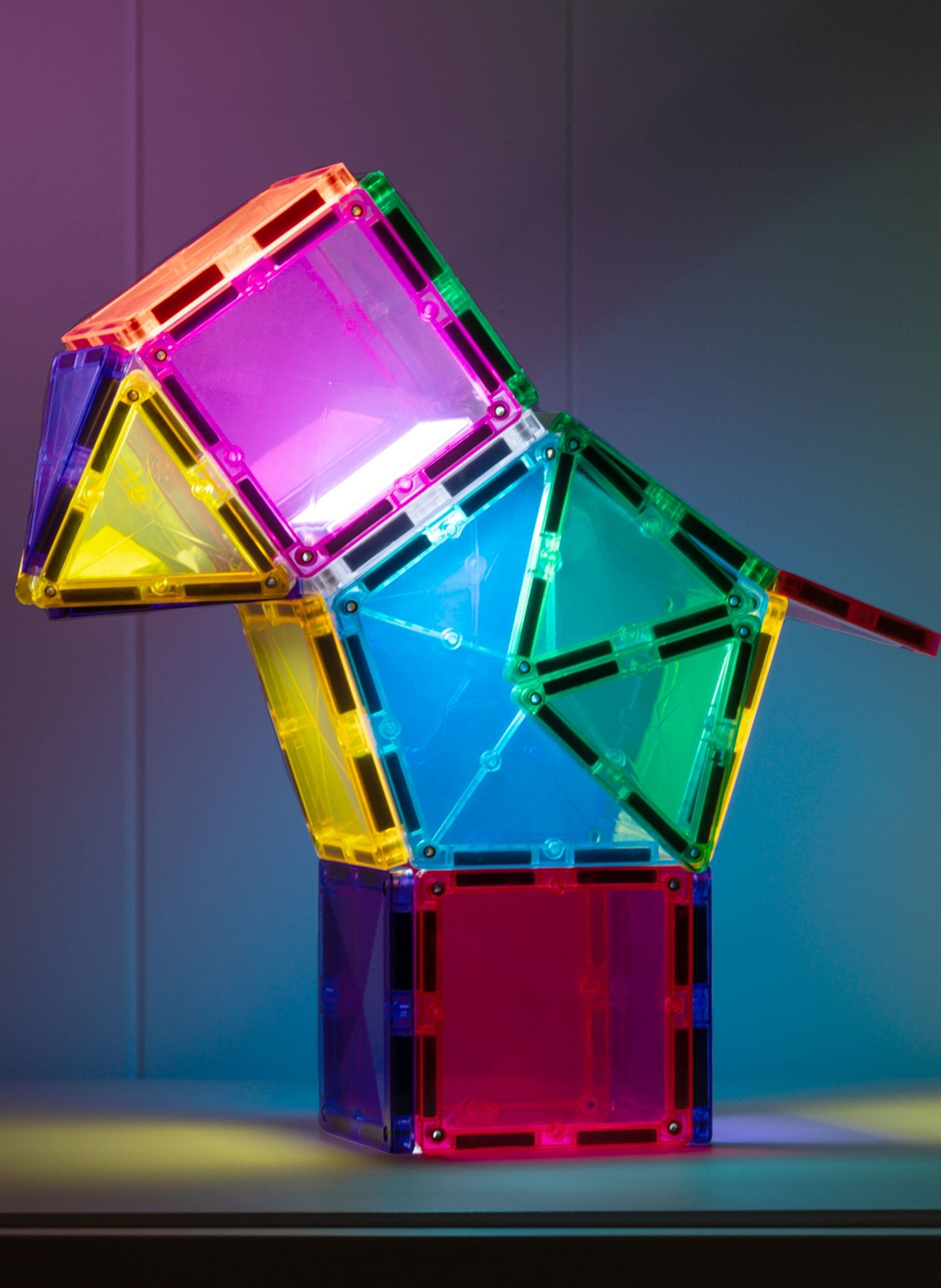 Thumbnail - Connetix Light Star-Set blau