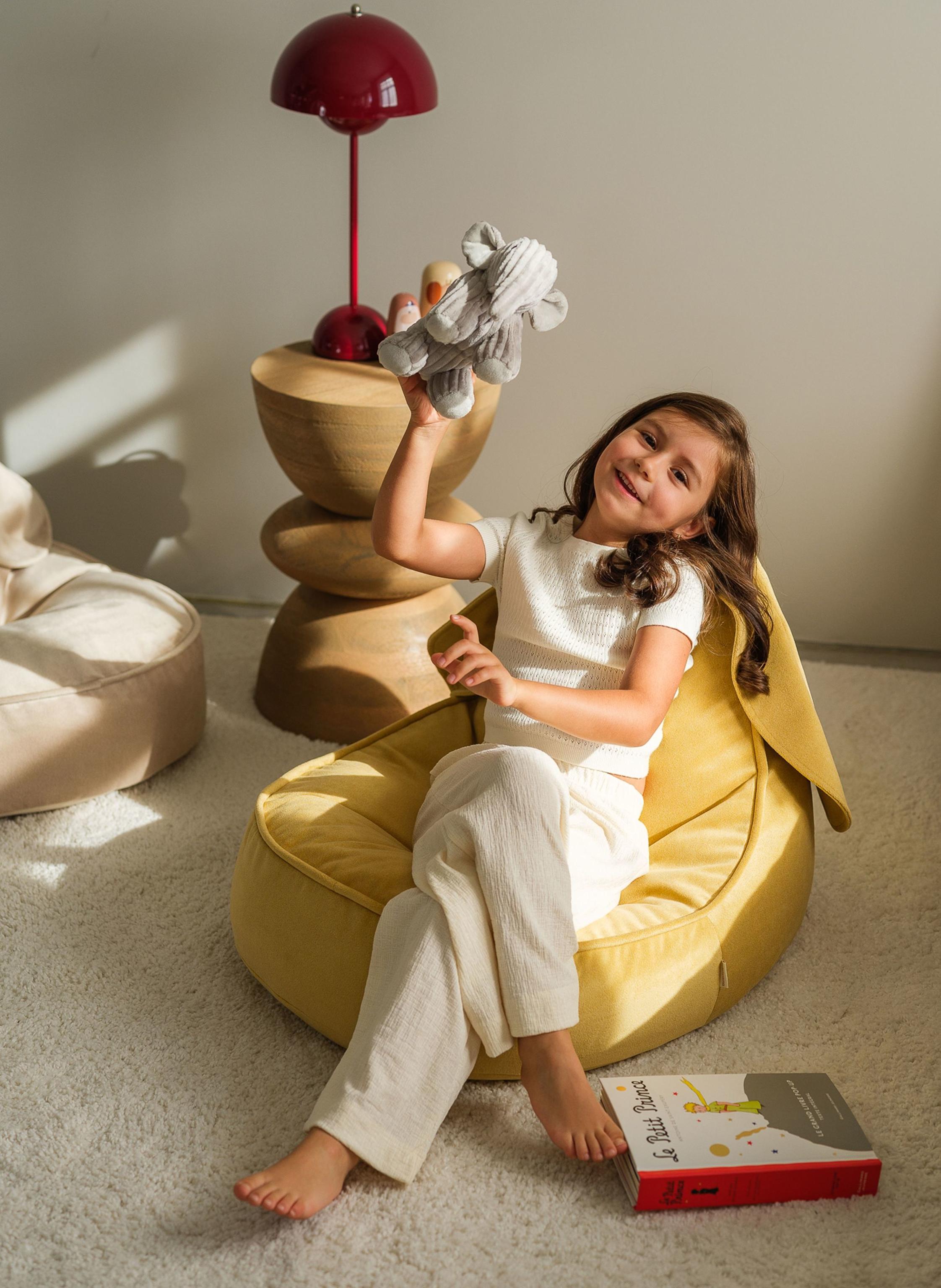 Thumbnail - Wigiwama Sitzsack Bunny gold