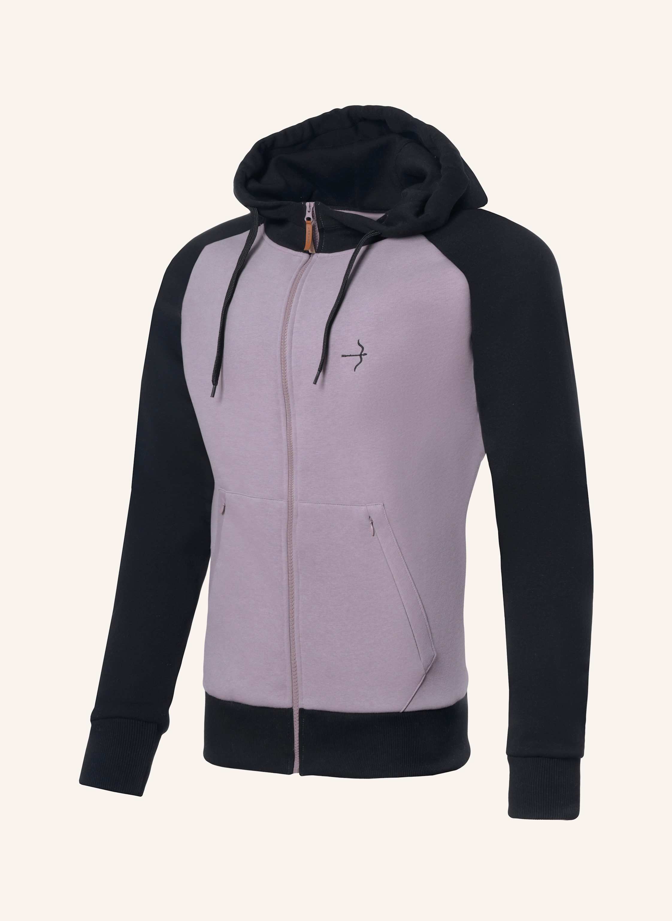 Thumbnail - Laguso Sweatjacke Marvin Black | Chateau Gray grau