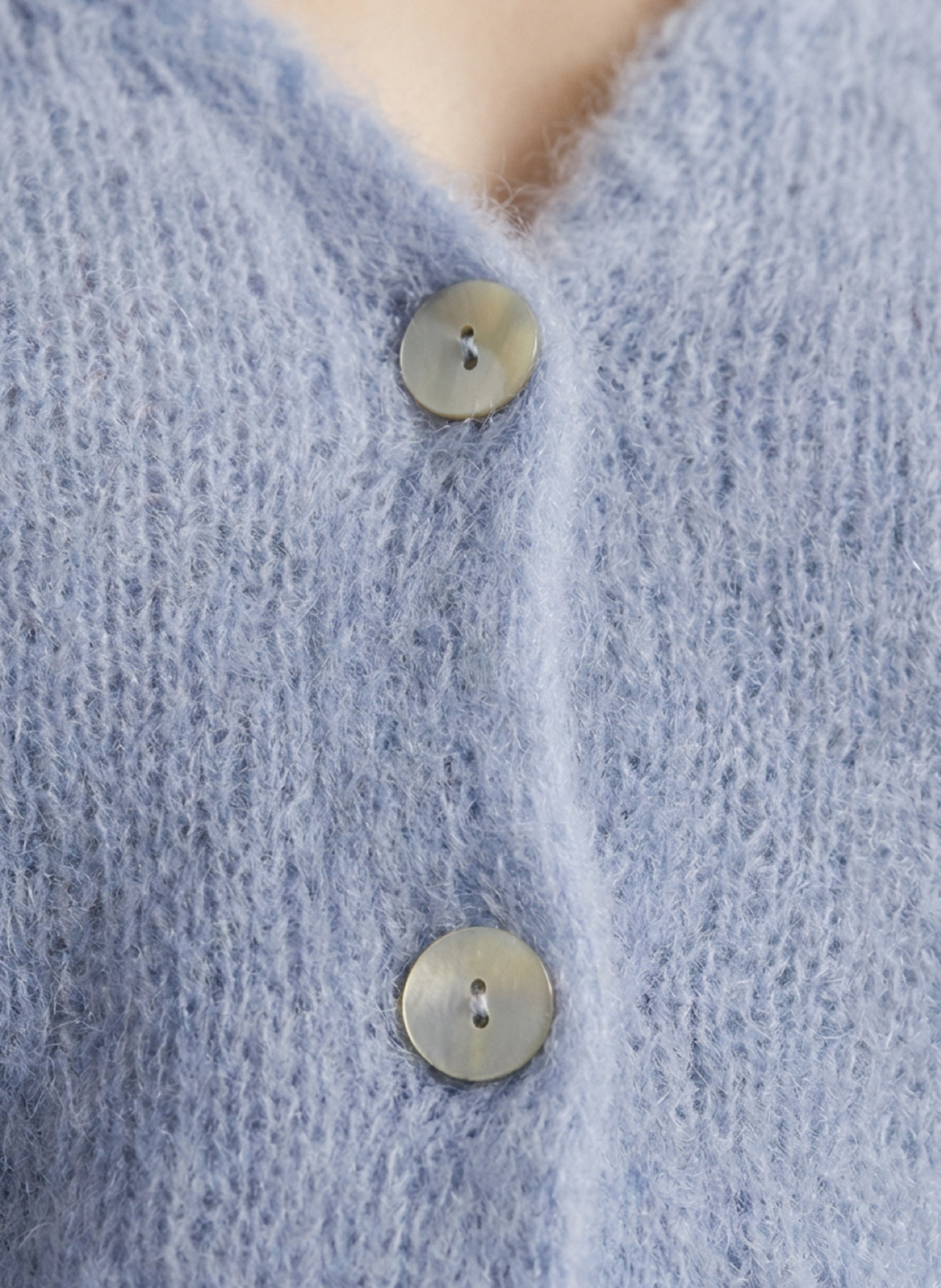 Thumbnail - Americandreams Cropped-Strickjacke Cornelia blau