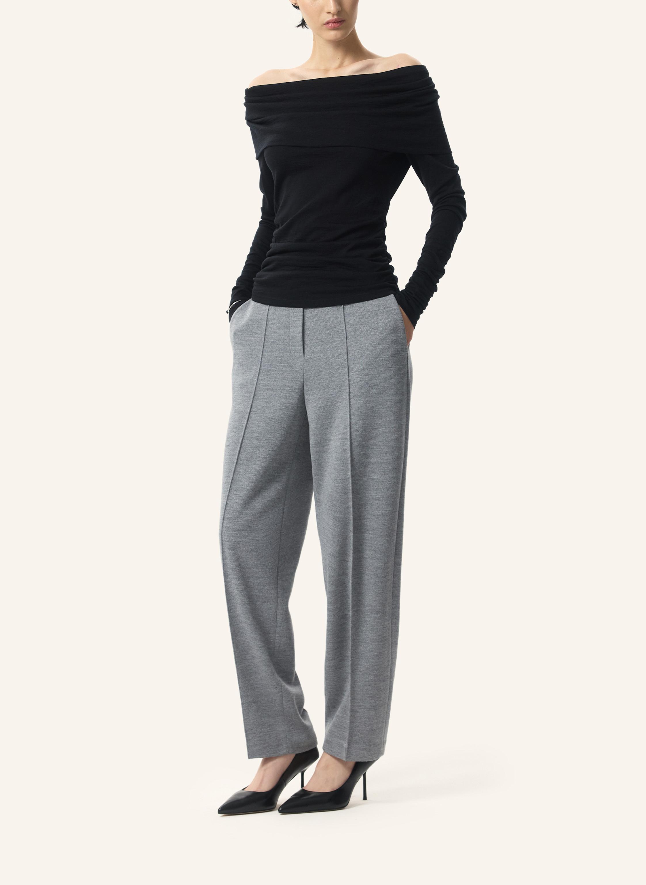 Thumbnail - Pinxit Pullover Off-The-Shoulder-Pullover schwarz
