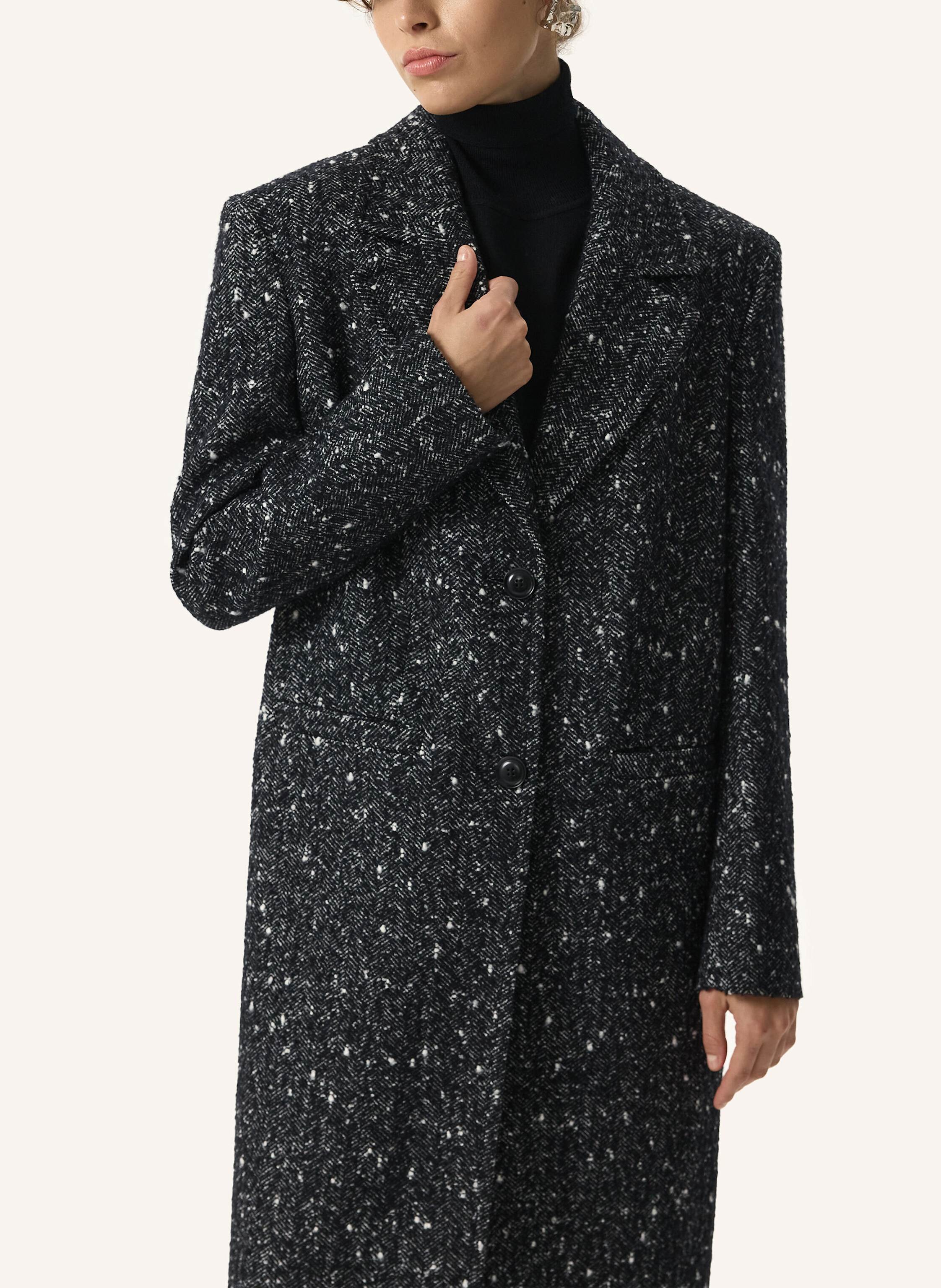 Thumbnail - Pinxit Mantel Gerader Mantel schwarz