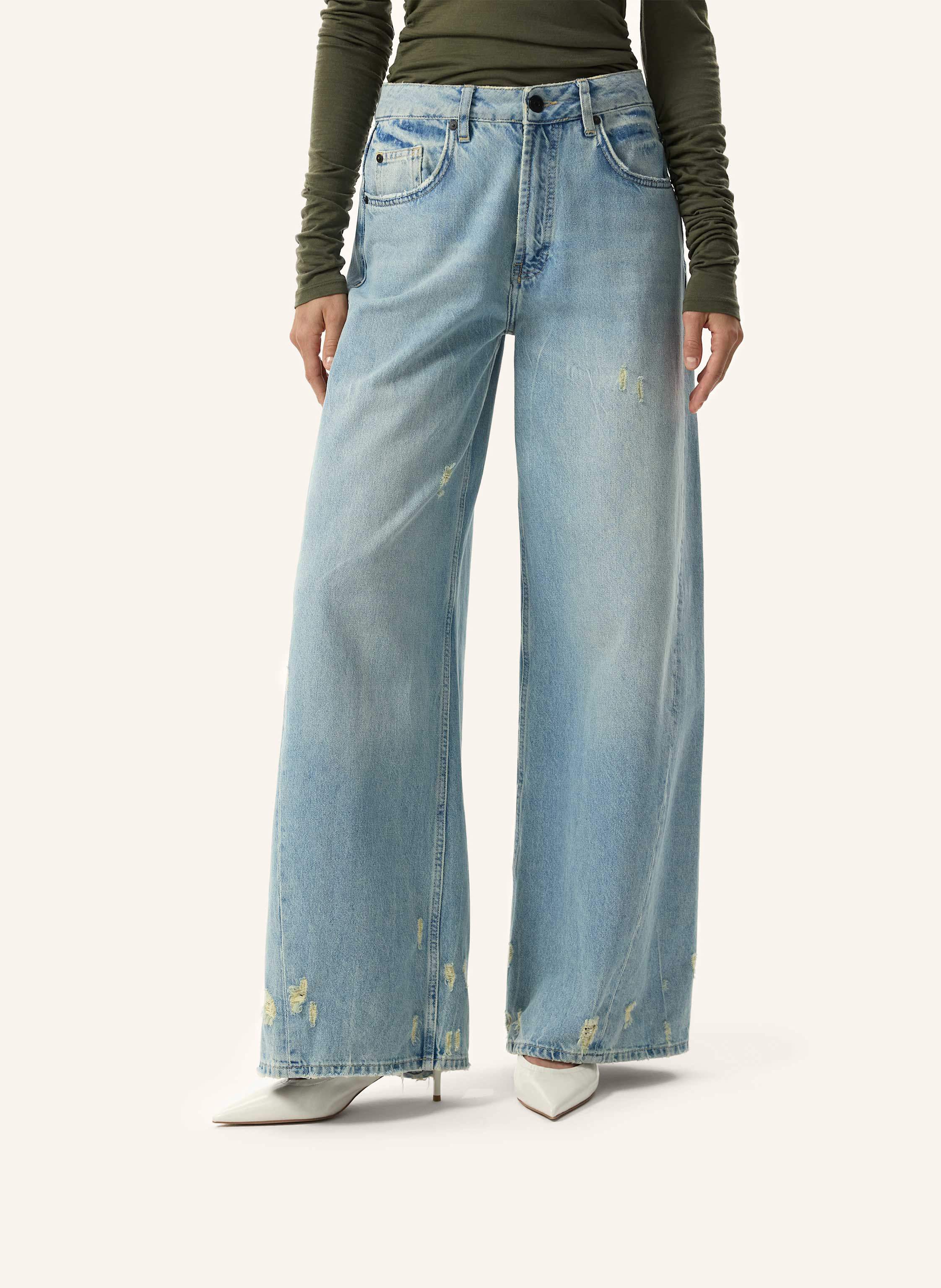Thumbnail - Pinxit Jeans Superweite Jeans blau