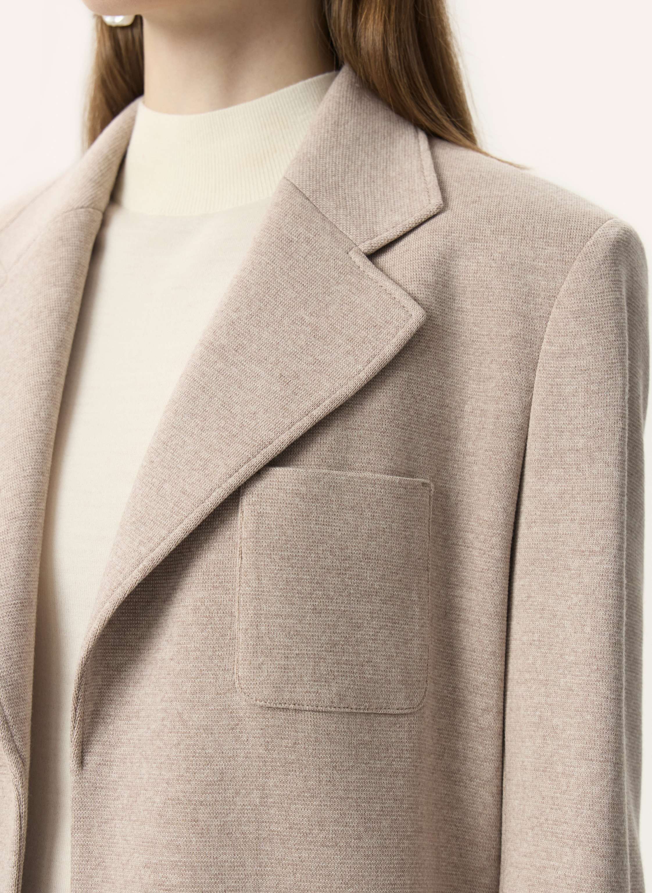 Thumbnail - Pinxit Strick-Blazer beige