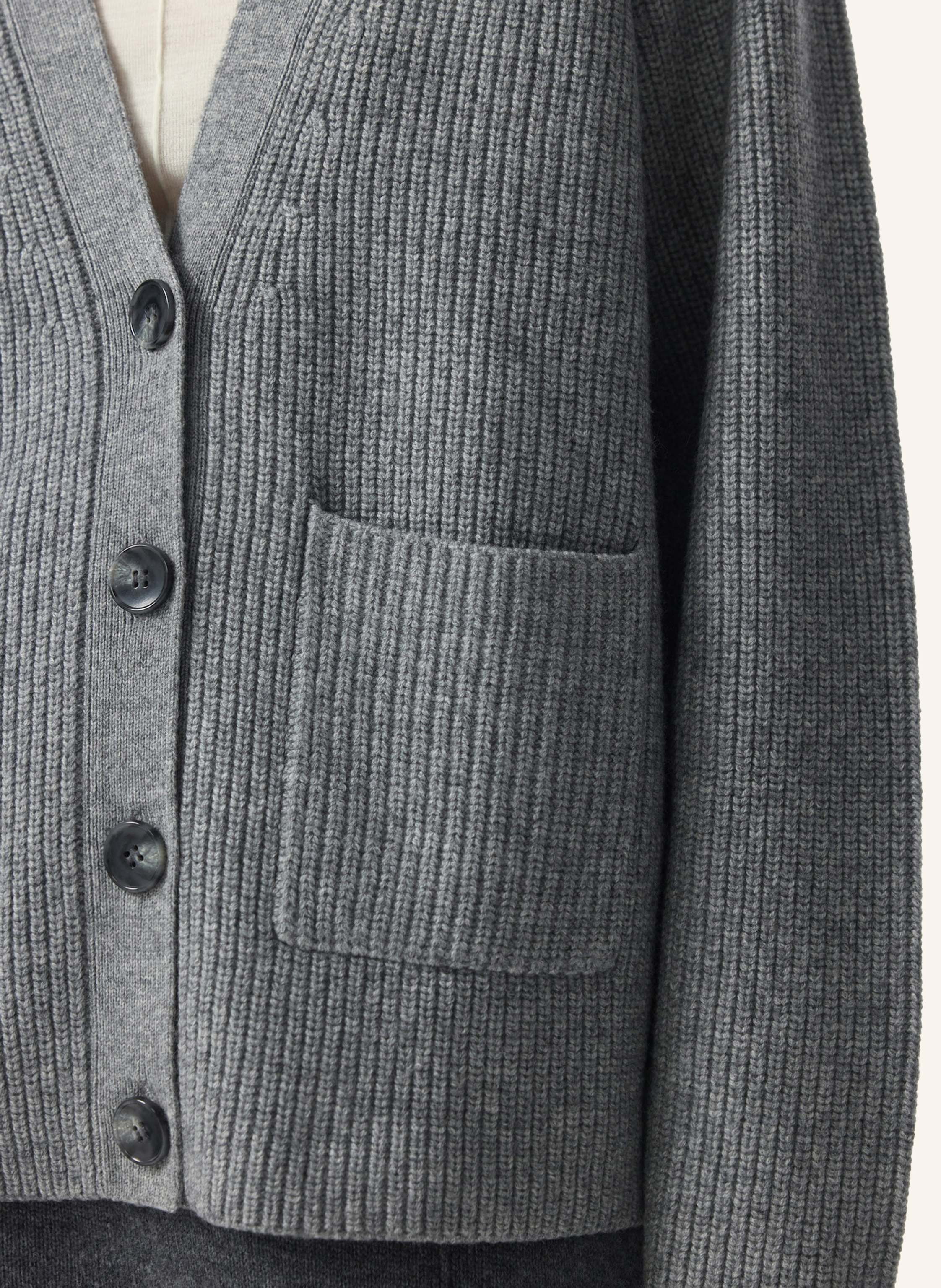 Thumbnail - Pinxit Strickcardigan Mit Kaschmir grau