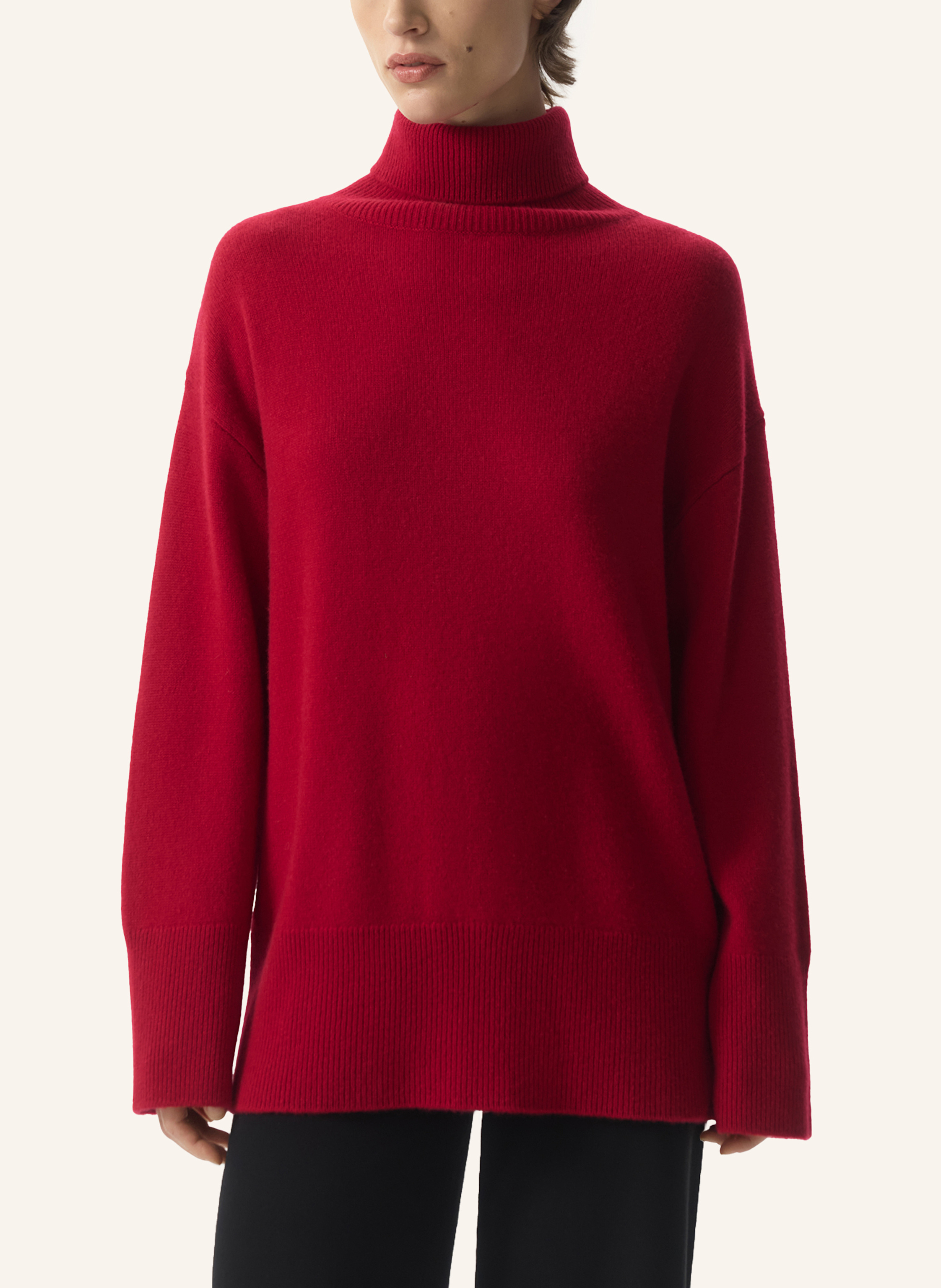 Thumbnail - Pinxit Strickpullover Aus Kaschmir rot